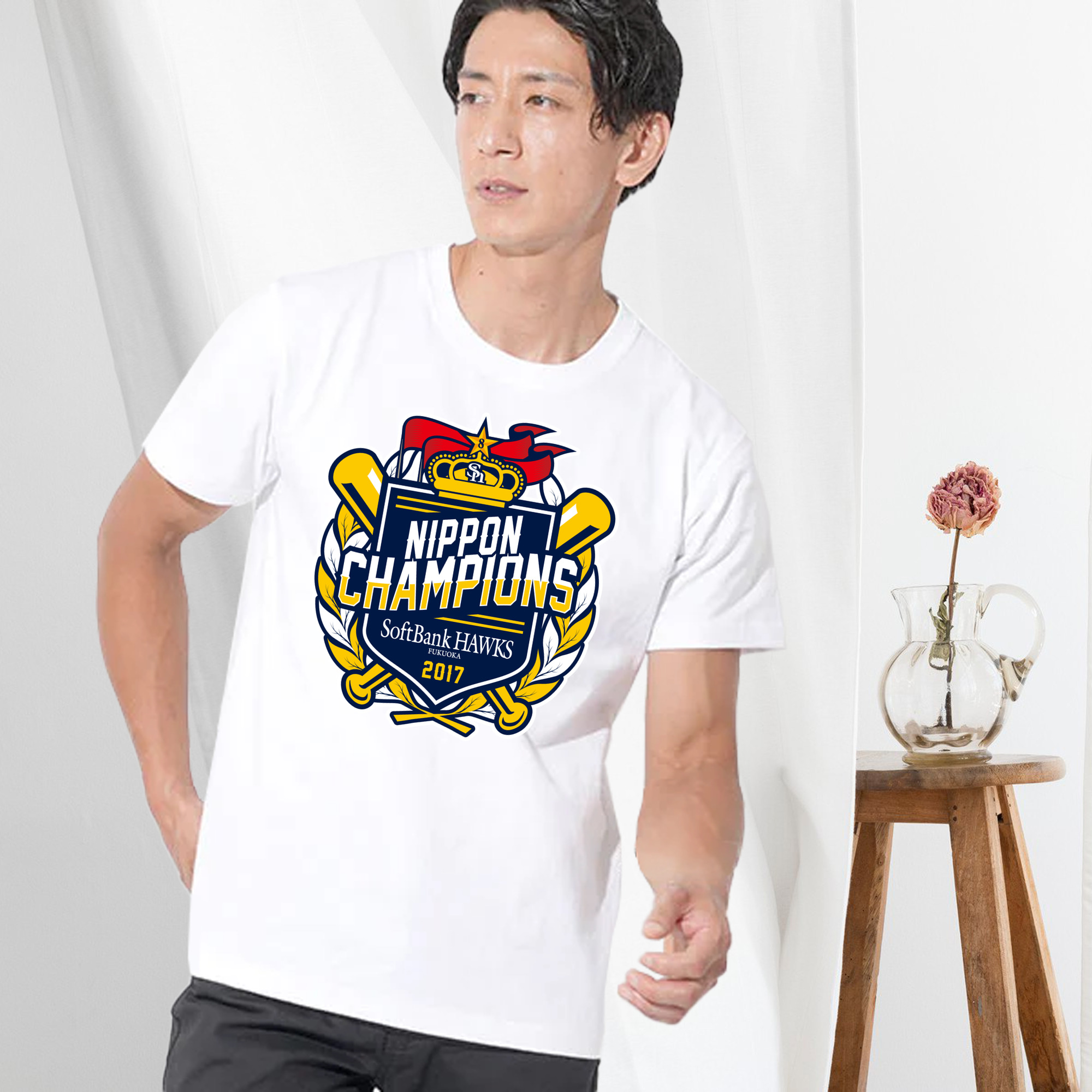 FUKUOKA SOFTBANK HAWKS 2017 NIPPON CHAMPIONS Logo