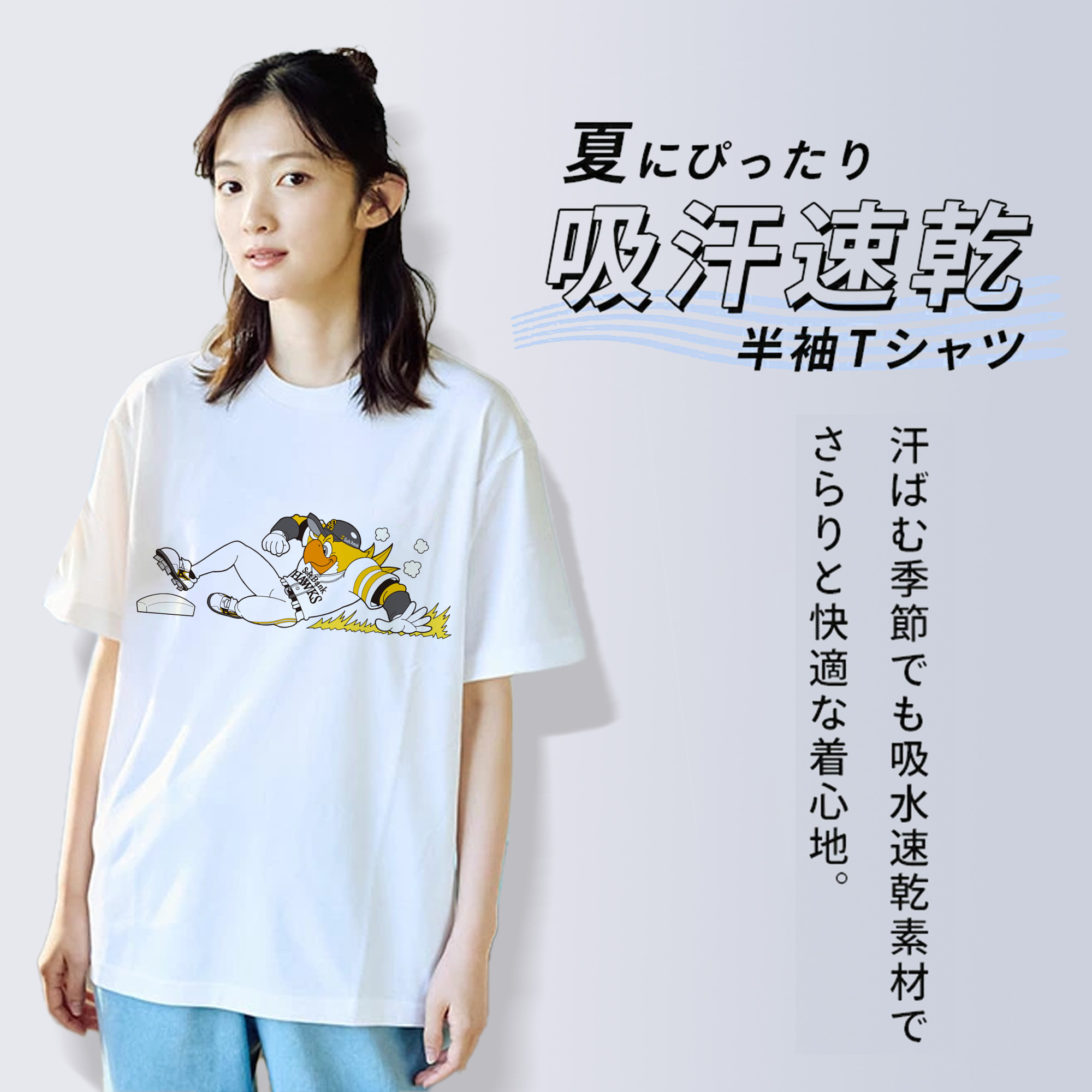 FUKUOKA SOFTBANK HAWKS MASCOT HARRY HAWK SLIDING APPLICATION Logo