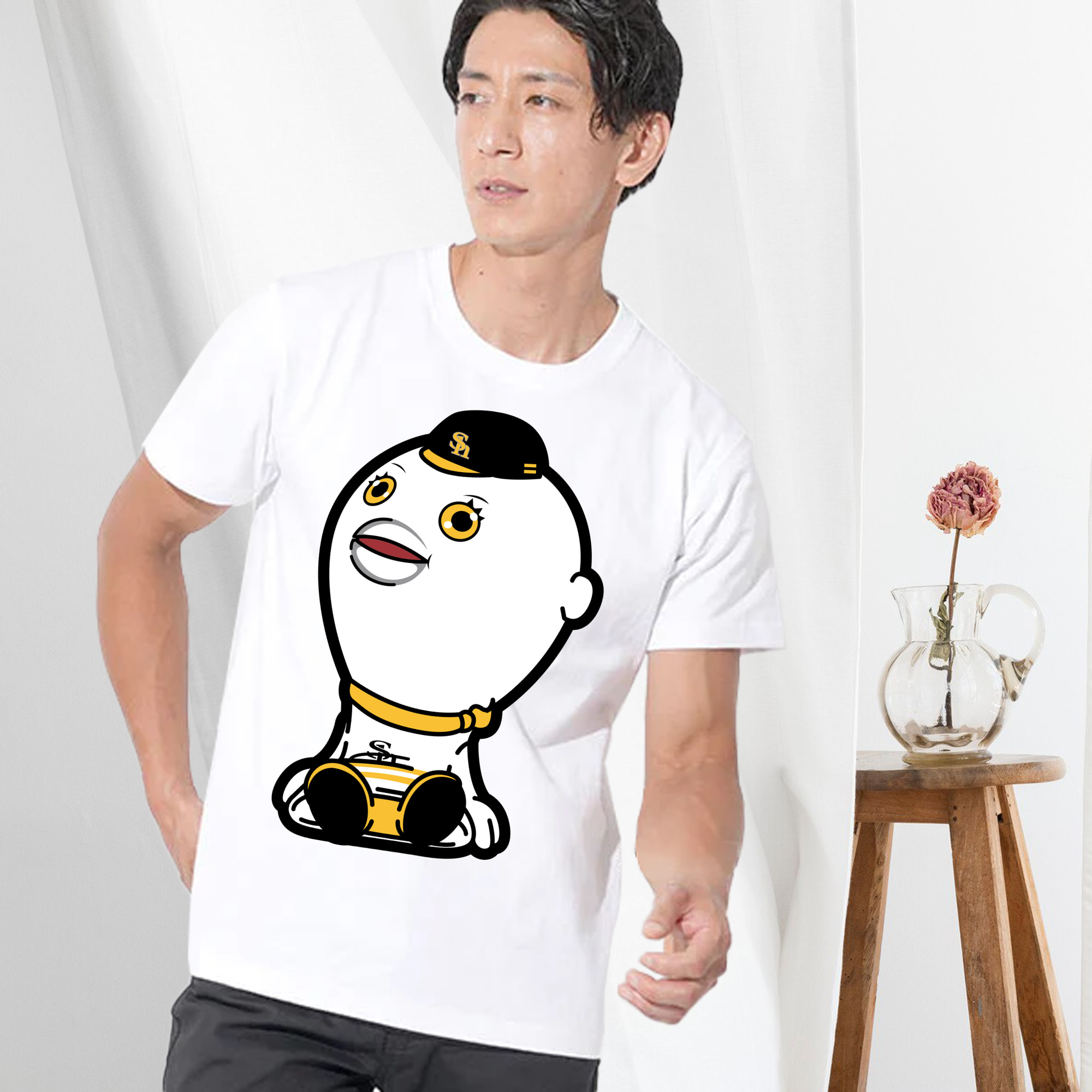 FUKUOKA SOFTBANK HAWKS MASCOT FUSANG APPLICATION SIT DOWN Logo