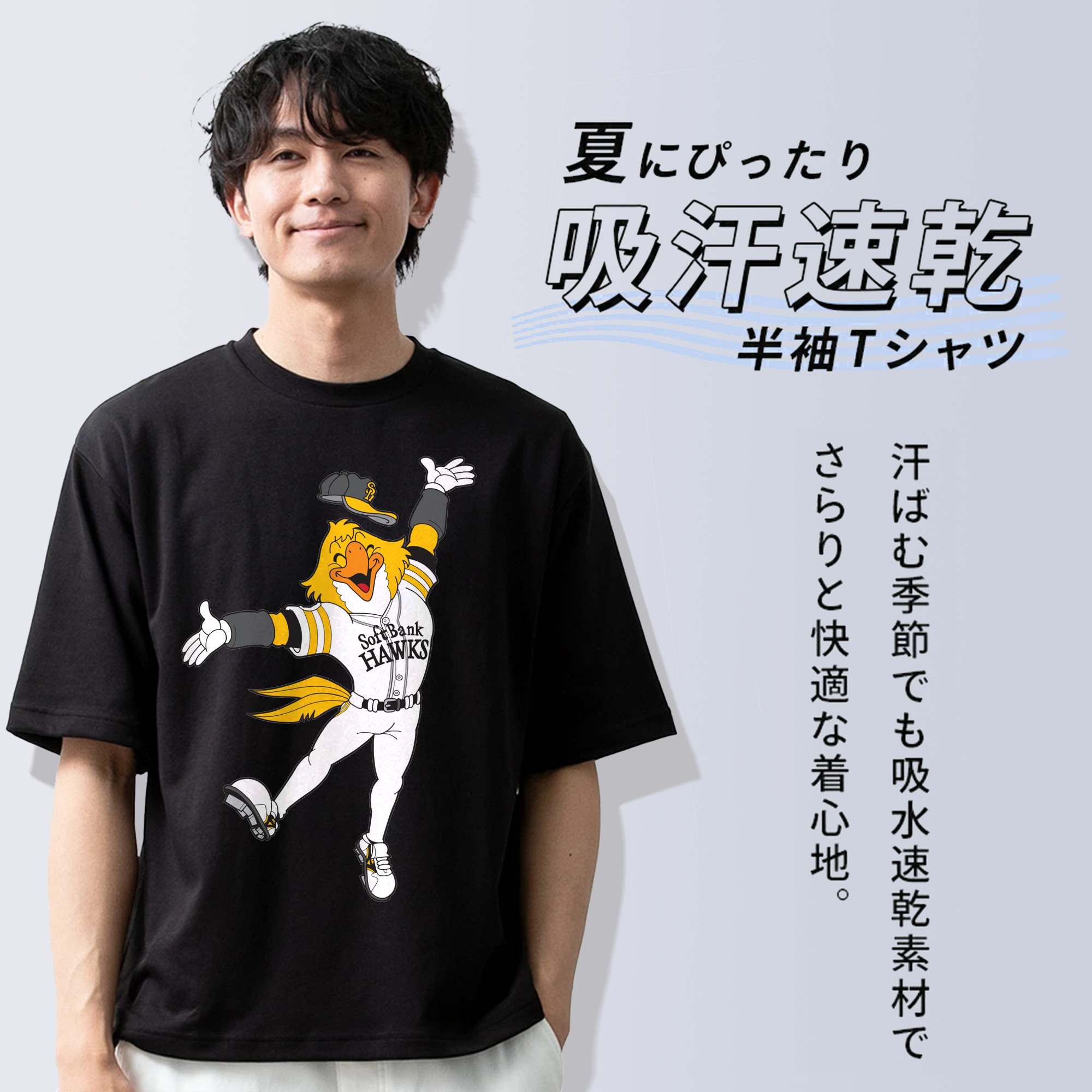 FUKUOKA SOFTBANK HAWKS MASCOT HARRY HAWK APPLICATION SMILE Logo