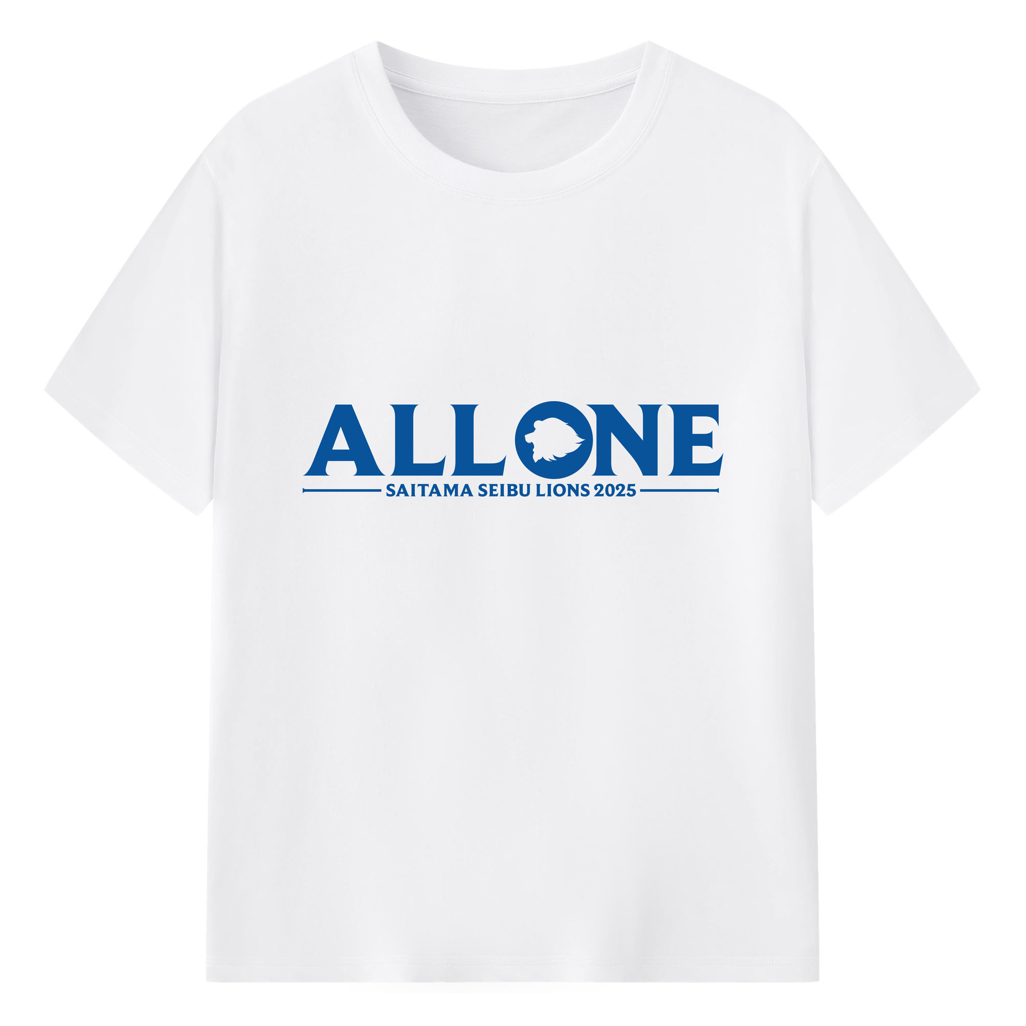SAITAMA SEIBU LIONS 2025 SLOGAN Logo - 綿100％ 半袖Tシャツ ・ フロントプリント ・ 快適 通気性 ・ 日常使い 散歩 スポーツ用