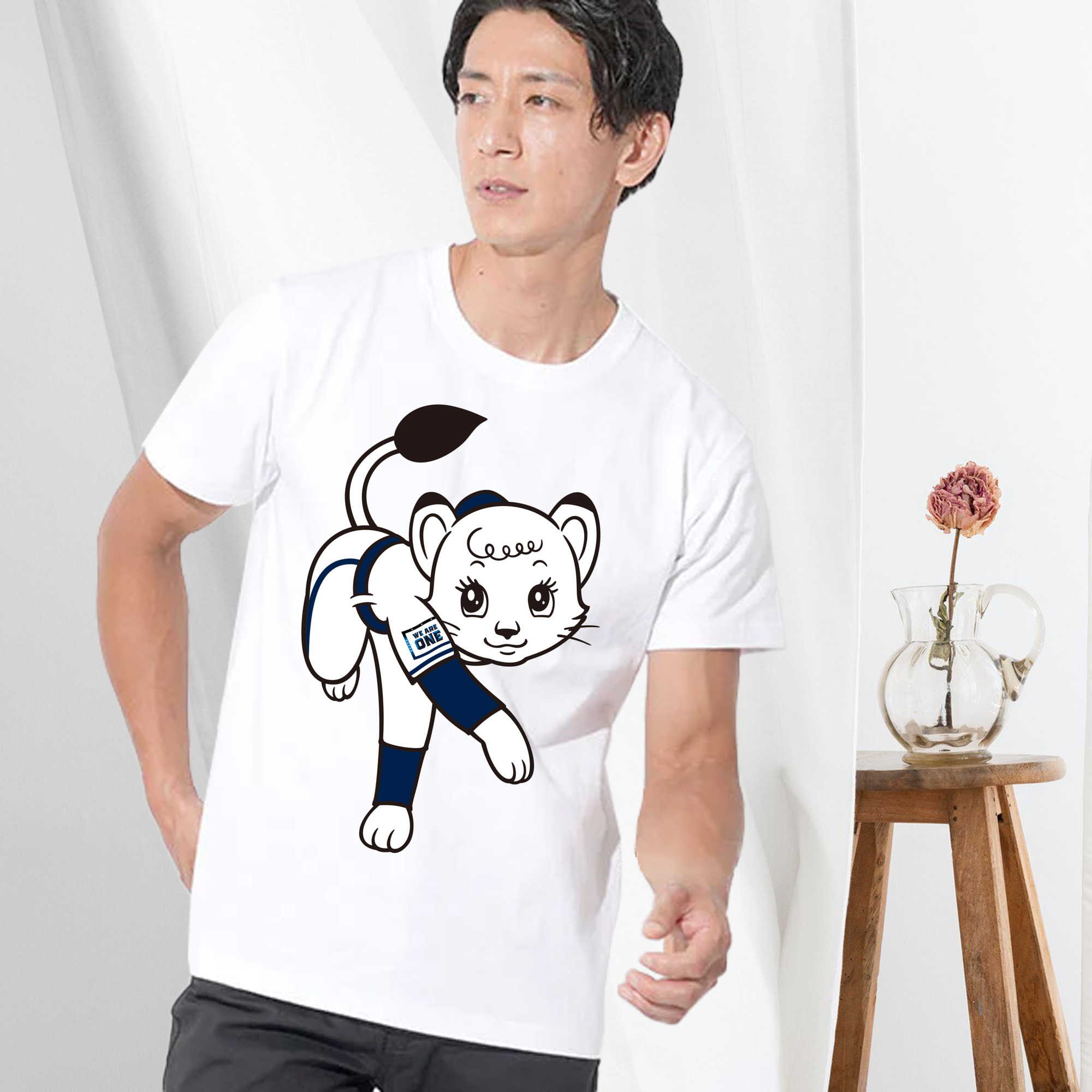 SAITAMA SEIBU LIONS MASCOT LINA APPLICATION PITCHING WE ARE THE ONE Logo