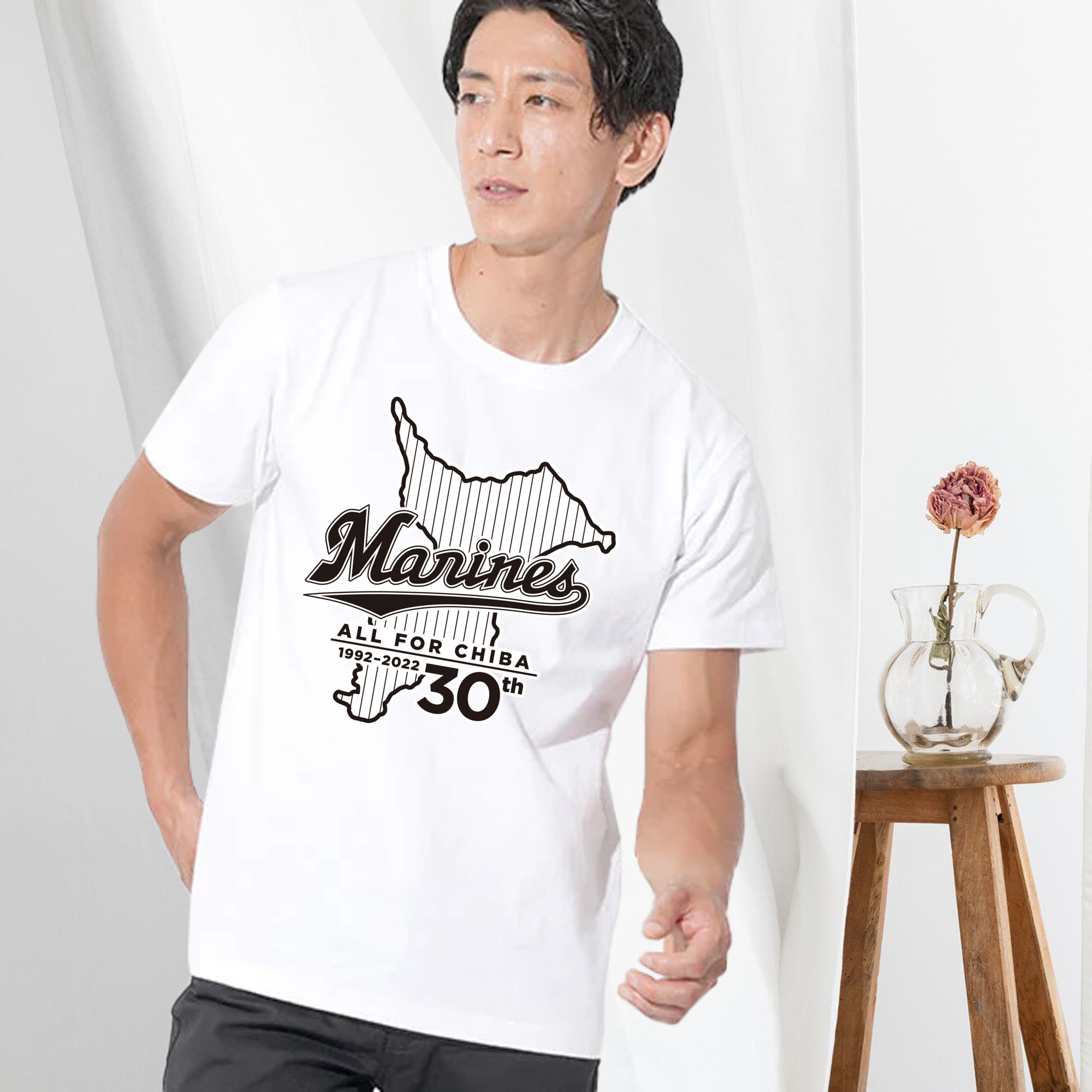 CHIBA LOTTE MARINES ALL FOR CHIBA 1992 2022 30TH ANNIVERSARY Logo