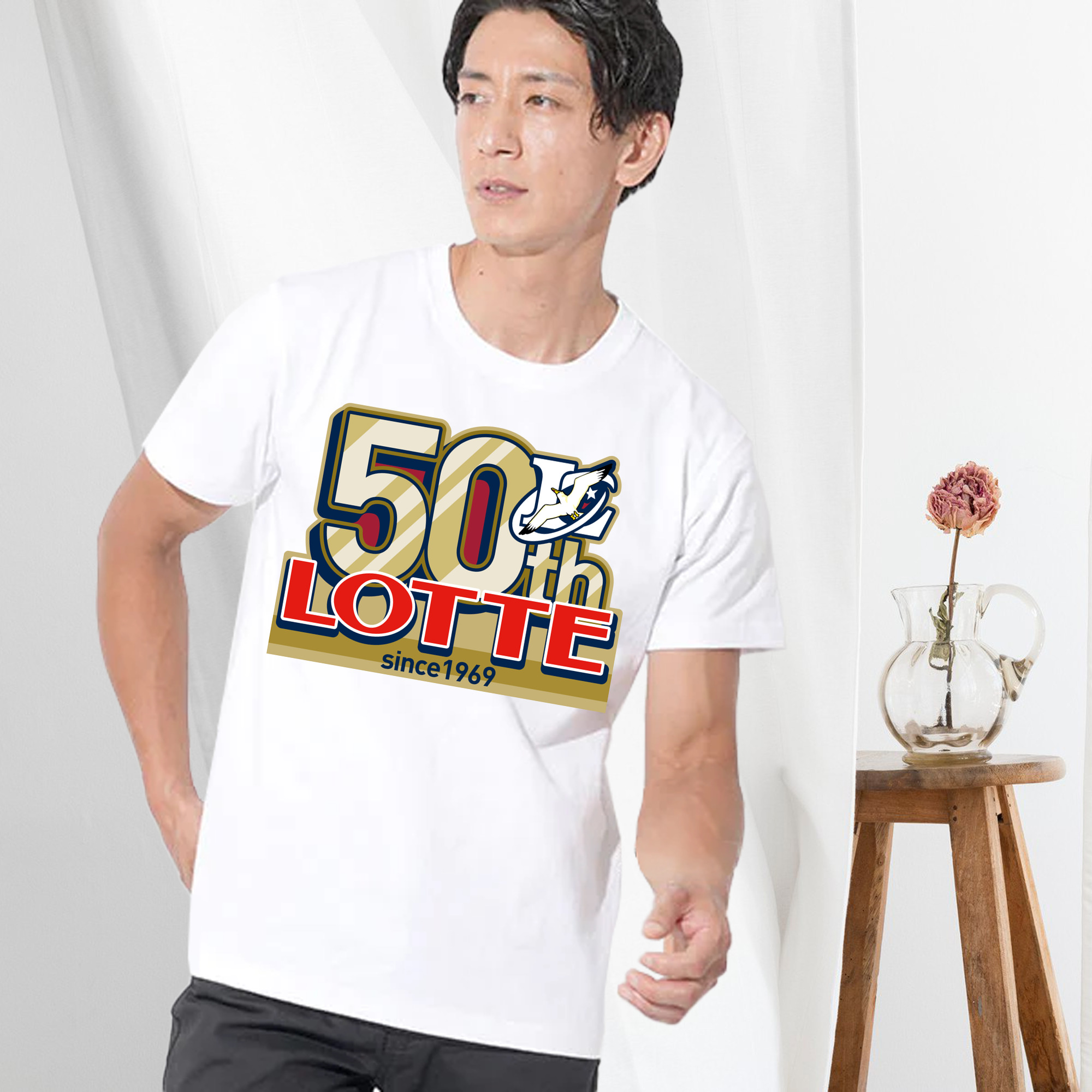 CHIBA LOTTE MARINES LOTTE 50TH SINCE 1969 ORIGINAL EMBLEM Logo