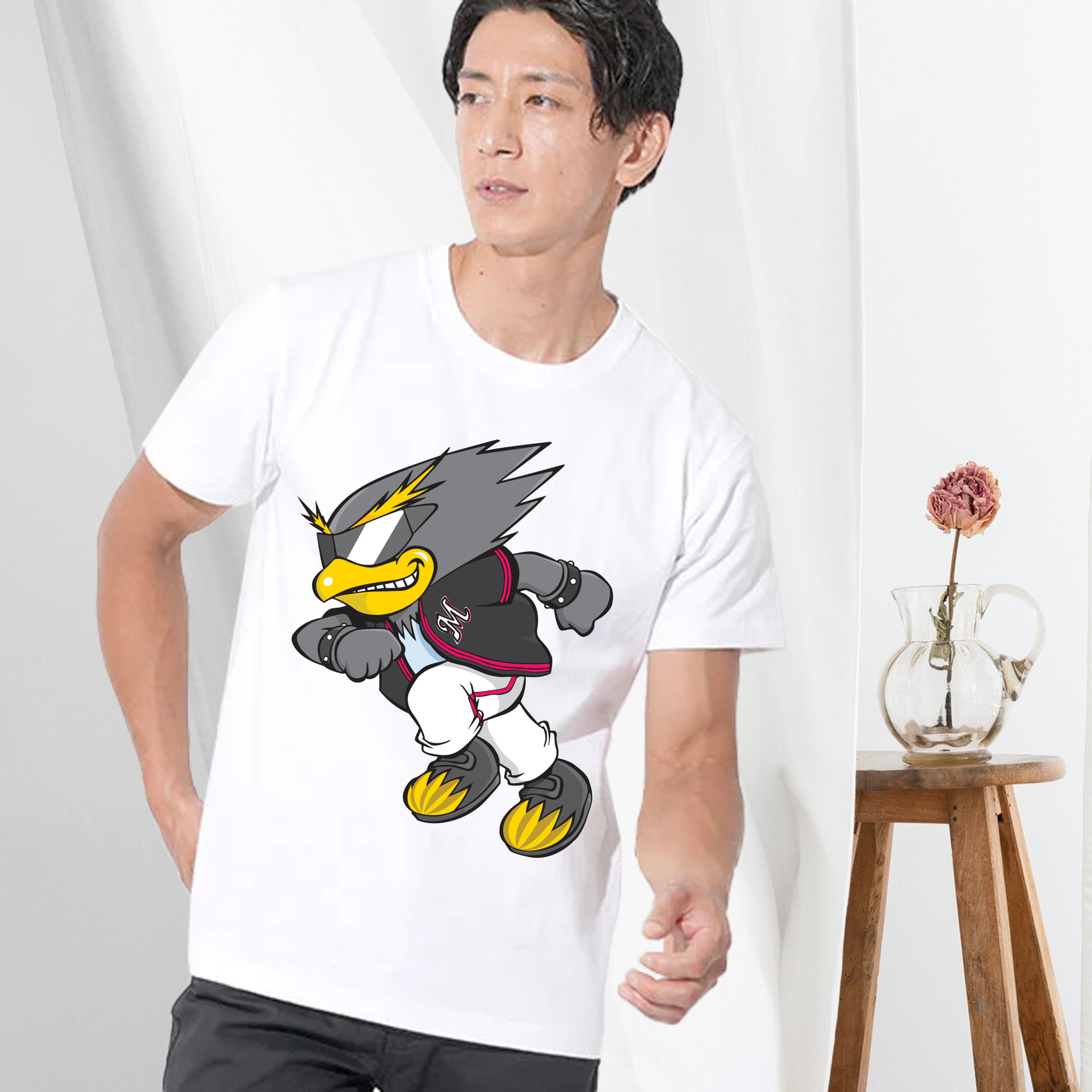 CHIBA LOTTE MARINES MASCOT COOL OLD APPLICATION RUNNING Logo 1