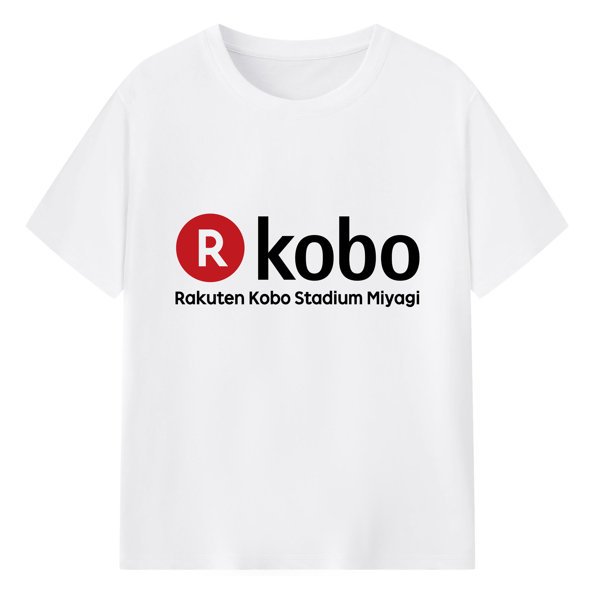 RAKUTEN KOBO STADIUM MIYAGI Logo - 綿100％ 半袖Tシャツ ・ フロントプリント ・ 快適 通気性 ・ 日常使い 散歩 スポーツ用
