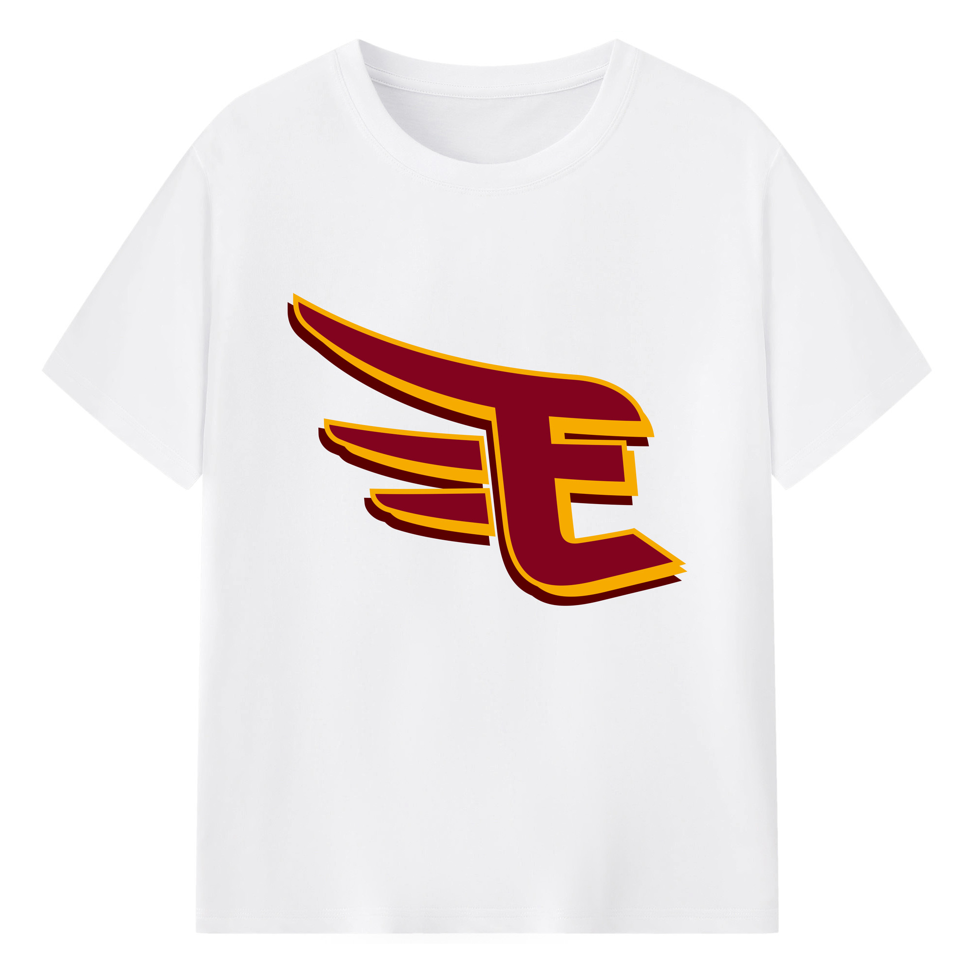 TOHOKU RAKUTEN GOLDEN EAGLES SYMBOL APPLICATION BACKGROUND COLOR Logo - 綿100％ 半袖Tシャツ ・ フロントプリント ・ 快適 通気性 ・ 日常使い 散歩 スポーツ用