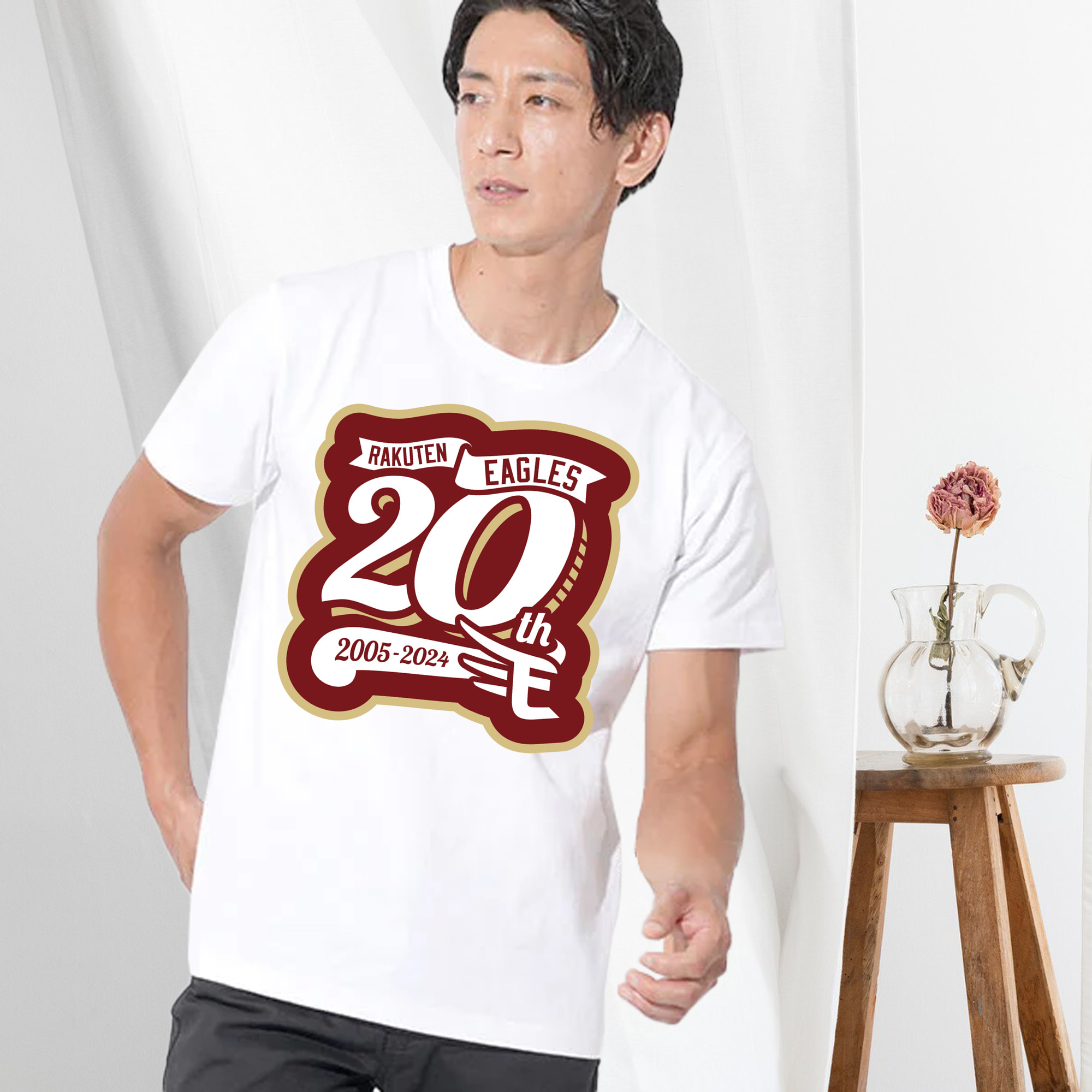TOHOKU RAKUTEN GOLDEN EAGLES 20TH ANNIVERSARY EMBLEM ORIGINAL Logo