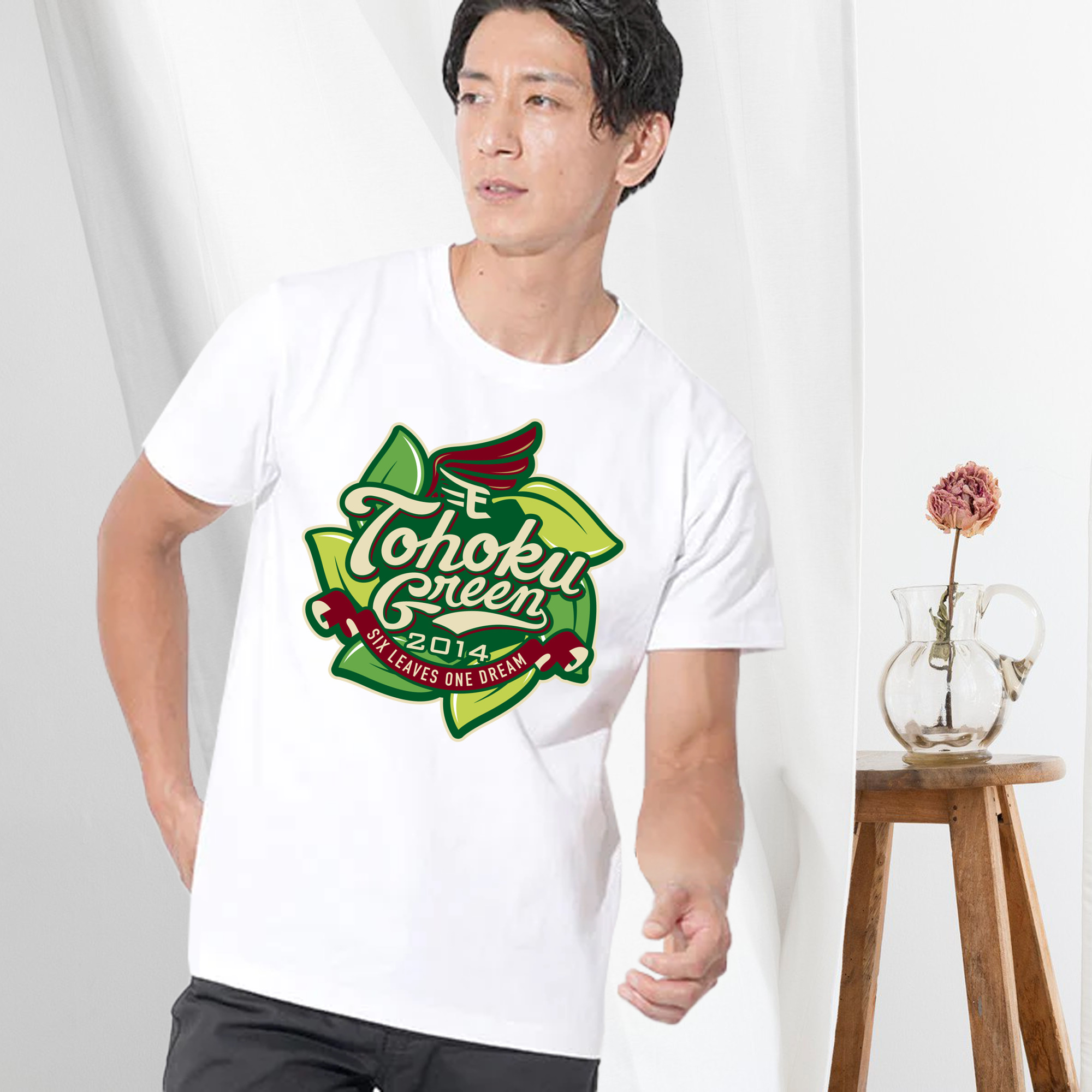 TOHOKU RAKUTEN GOLDEN EAGLES TOHOKU GREEN 2014 EMBLEM Logo