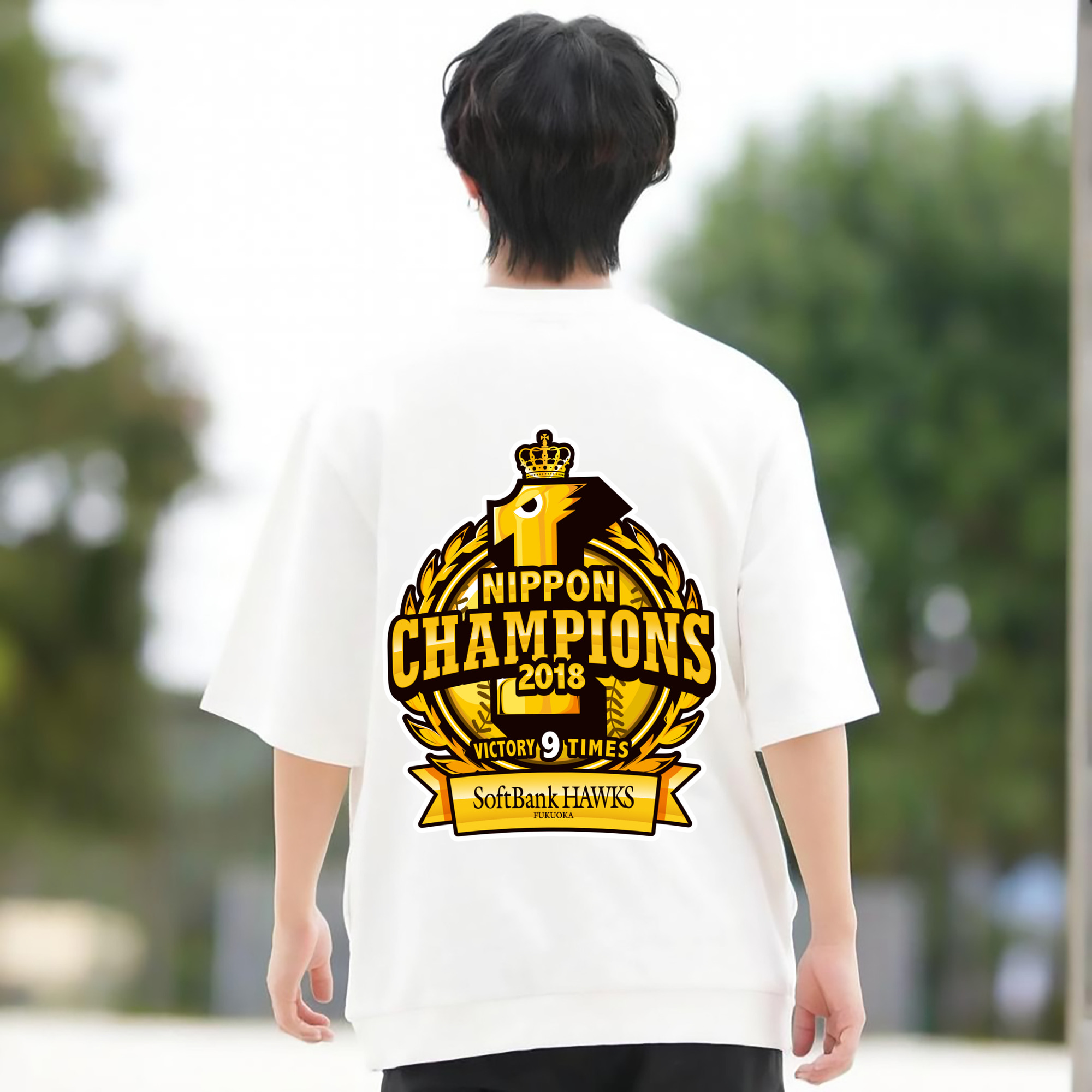 FUKUOKA SOFTBANK HAWKS 2018 NIPPON CHAMPIONS Logo