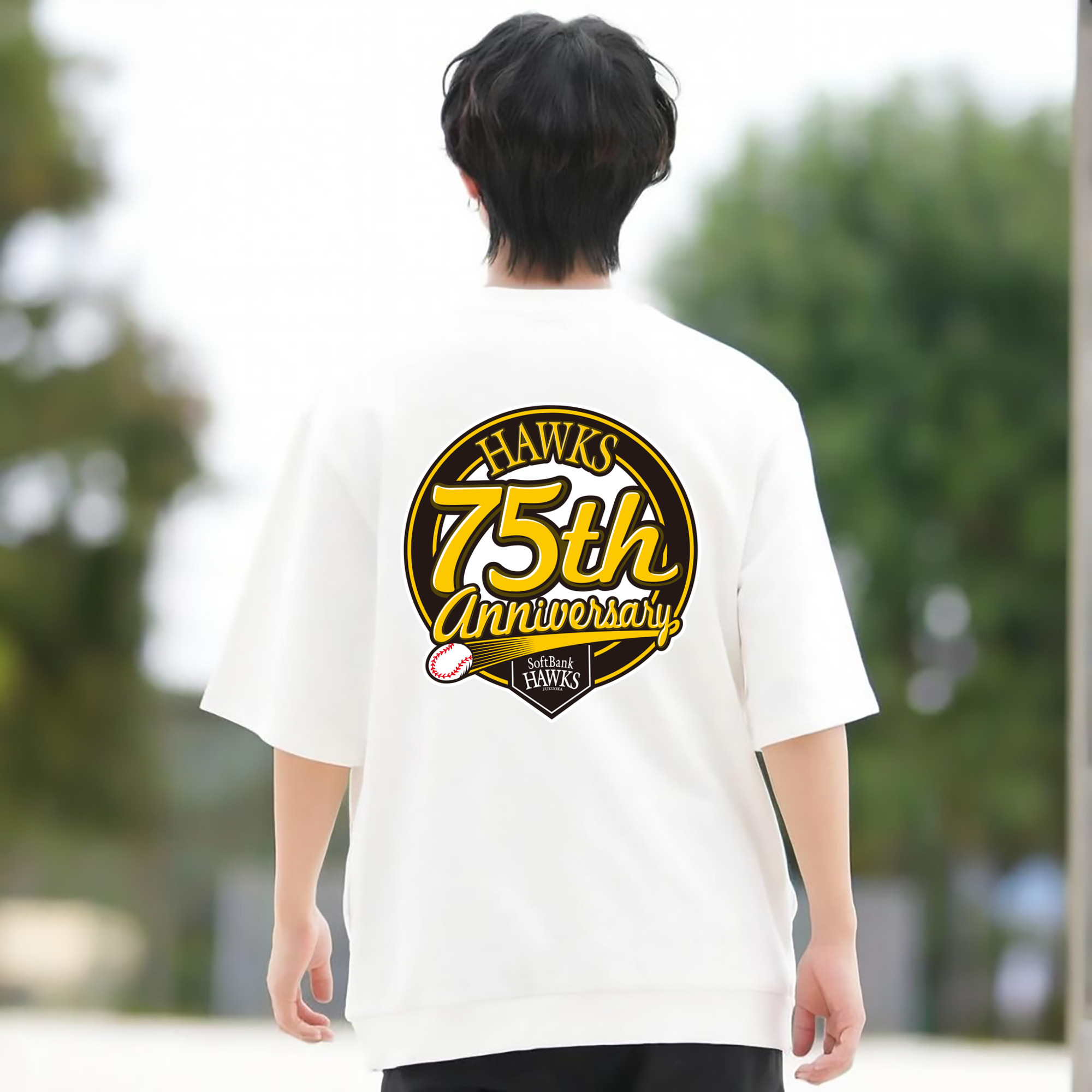 FUKUOKA SOFTBANK HAWKS 75TH ANNIVERSARY EMBLEM Logo