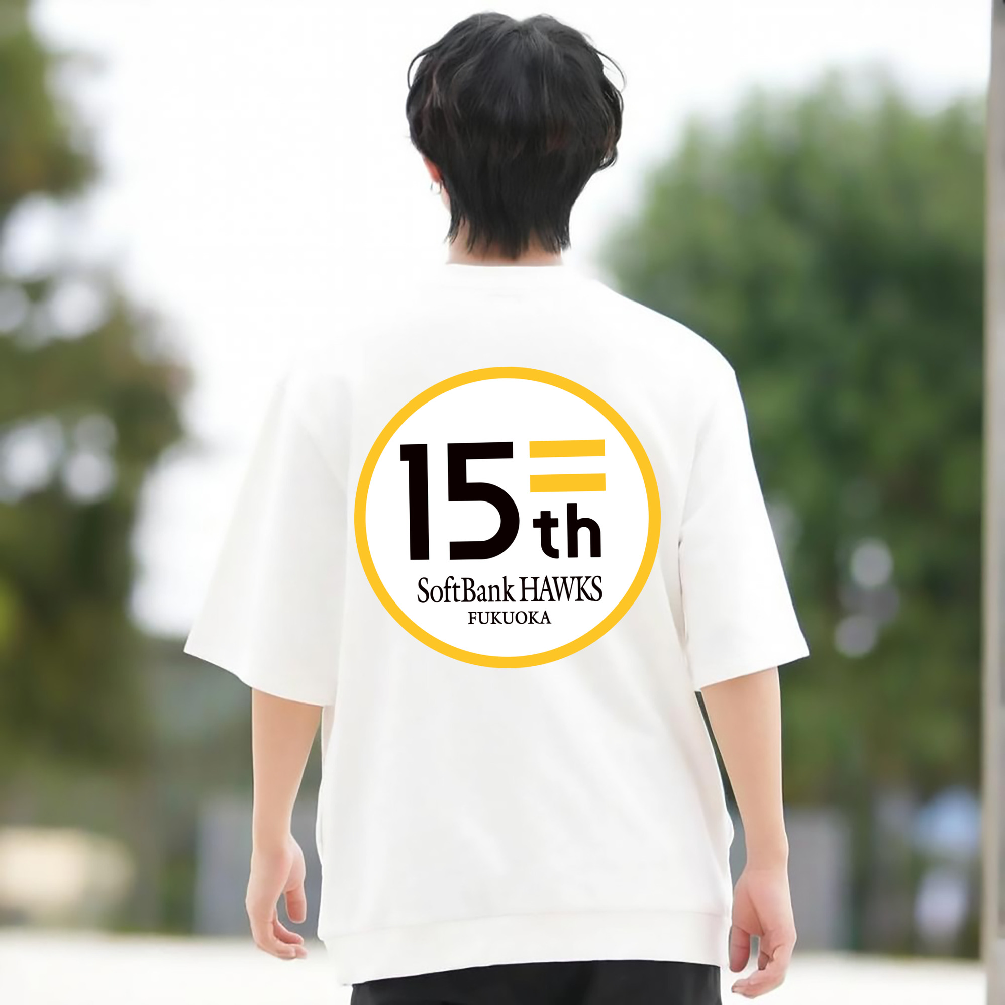 FUKUOKA SOFTBANK HAWKS 15TH ANNIVERSARY Logo
