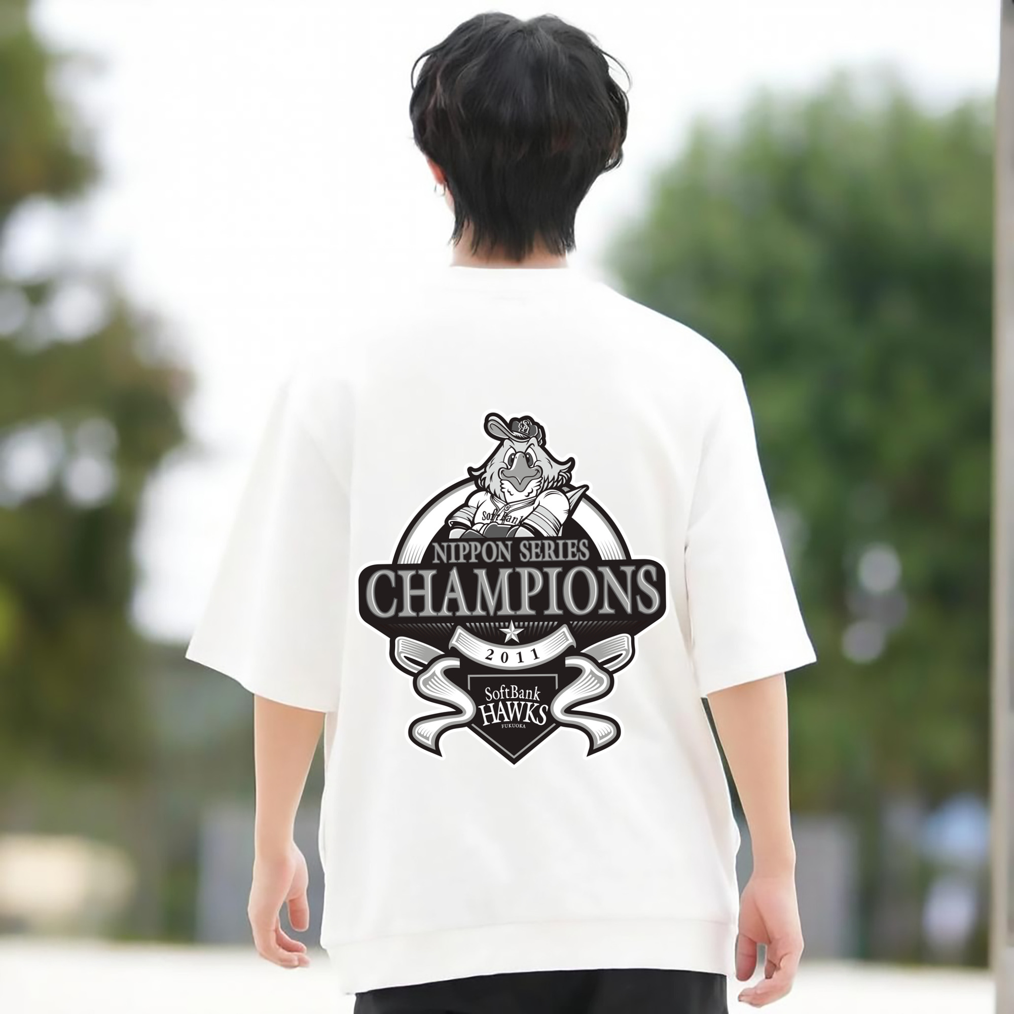 FUKUOKA SOFTBANK HAWKS 2011 NIPPON CHAMPIONS Black Logo