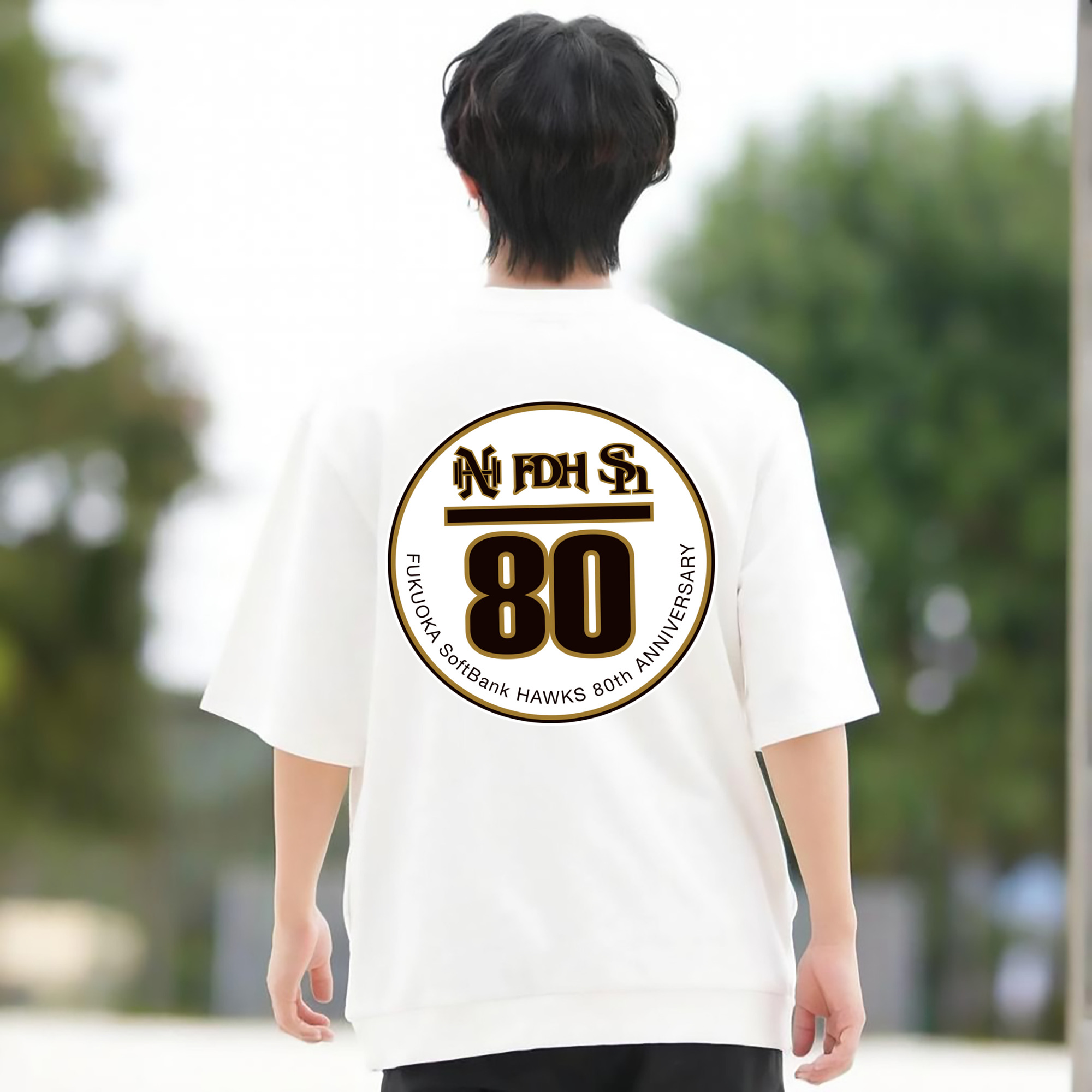 FUKUOKA SOFTBANK HAWKS 80TH ANNIVERSARY Logo