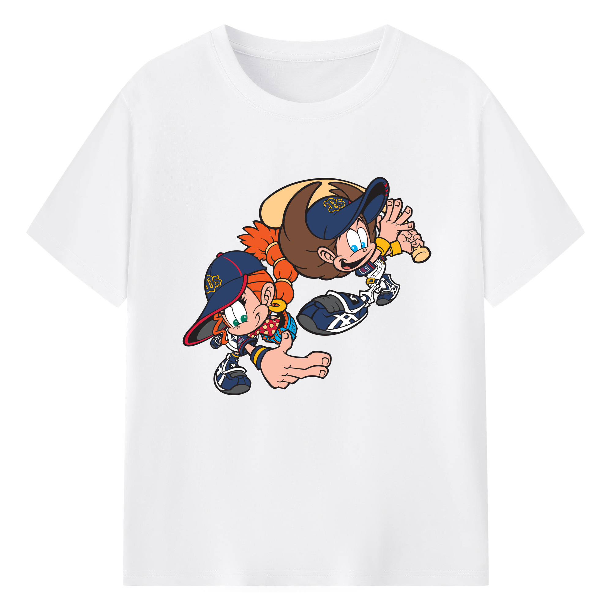 ORIX BUFFALOES MASCOT NEPPIE RIPSEA APPLICATION - 綿100％ 半袖Tシャツ ・ フロントプリント ・ 快適 通気性 ・ 日常使い 散歩 スポーツ用