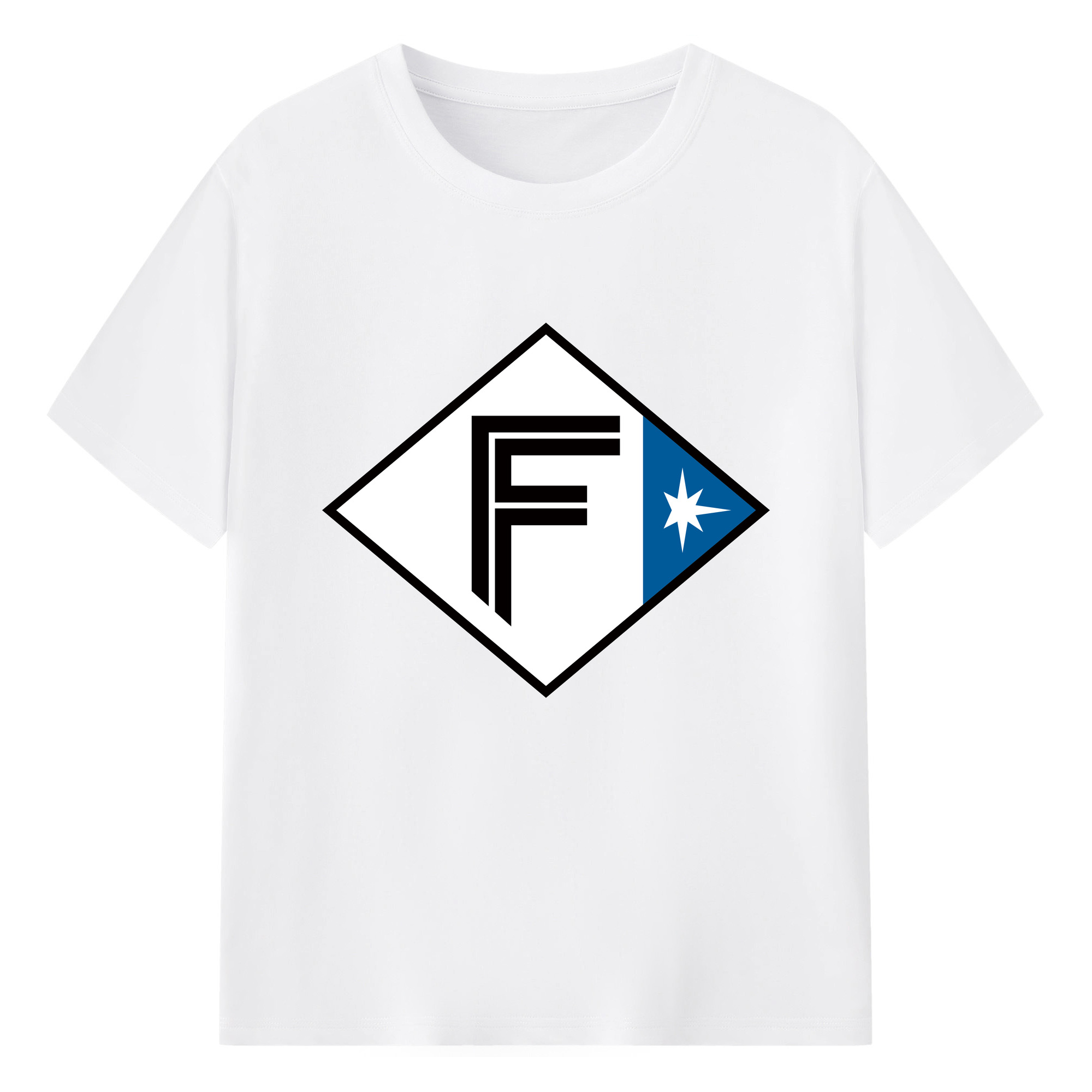 HOKKAIDO NIPPON-HAM FIGHTERS SYMBOL 2022 Logo - 綿100％ 半袖Tシャツ ・ フロントプリント ・ 快適 通気性 ・ 日常使い 散歩 スポーツ用