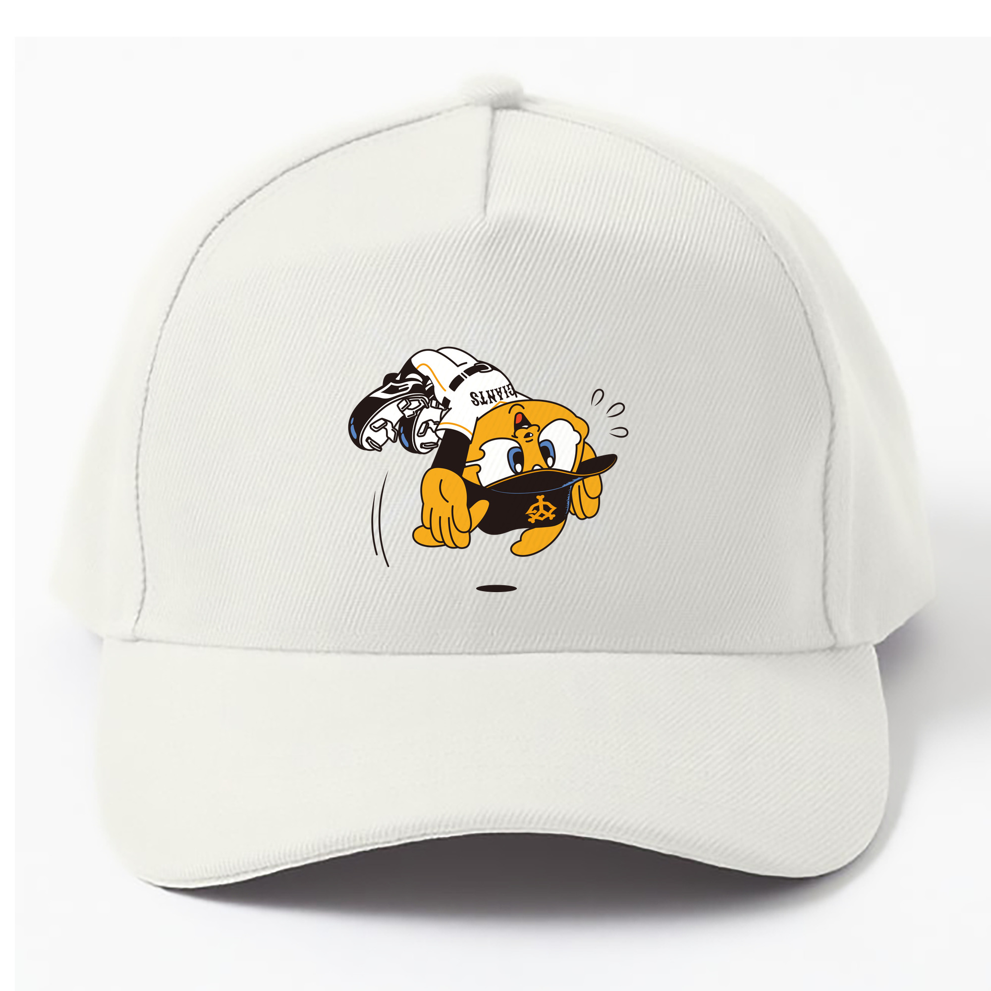 YOMIURI GIANTS MASCOT APPLICATION Jump Logo - ベースボールキャップ ・ 綿100％ ・ 男女兼用 ・ スポーツ 帽子 ・ 日常使い 散歩 アウトドア 旅行用