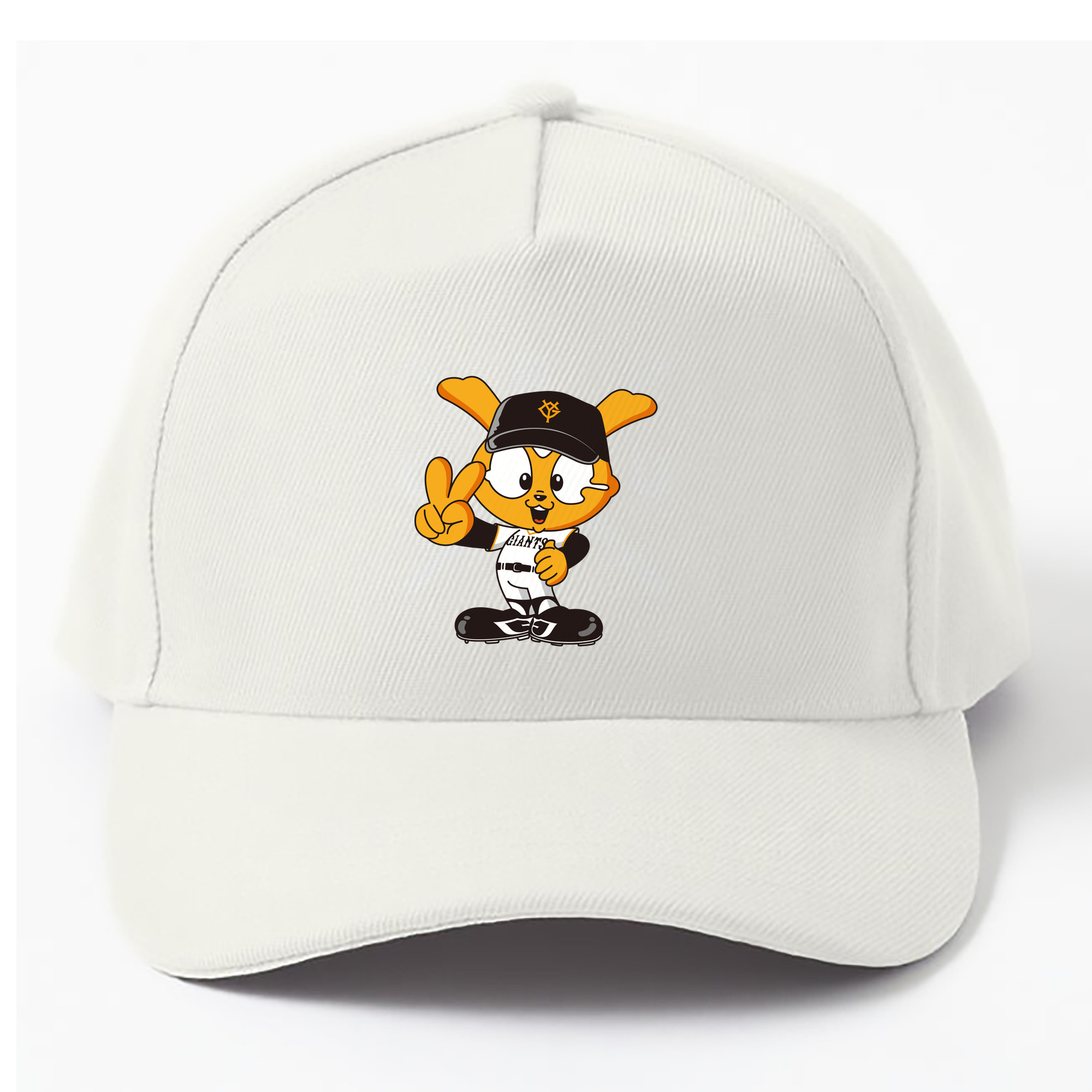 YOMIURI GIANTS MASCOT GIABBIT 2024 APPLICATION SMILE AND VICTORY Logo - ベースボールキャップ ・ 綿100％ ・ 男女兼用 ・ スポーツ 帽子 ・ 日常使い 散歩 アウトドア 旅行用