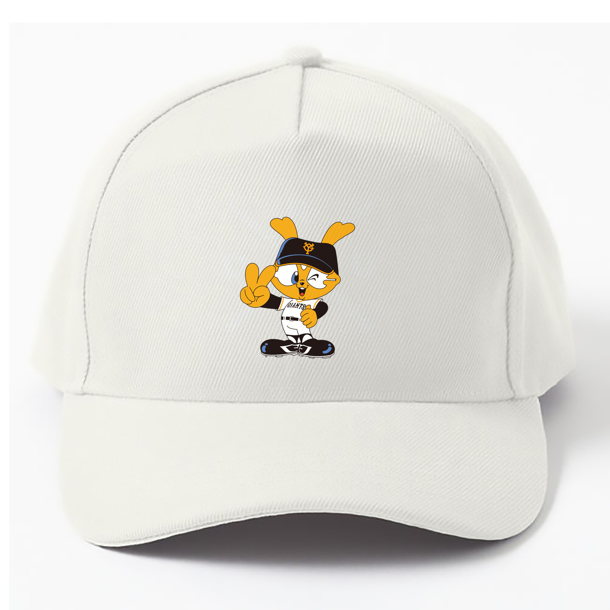 YOMIURI GIANTS MASCOT GIABBI APPLICATION VICTORY Logo - ベースボールキャップ ・ 綿100％ ・ 男女兼用 ・ スポーツ 帽子 ・ 日常使い 散歩 アウトドア 旅行用