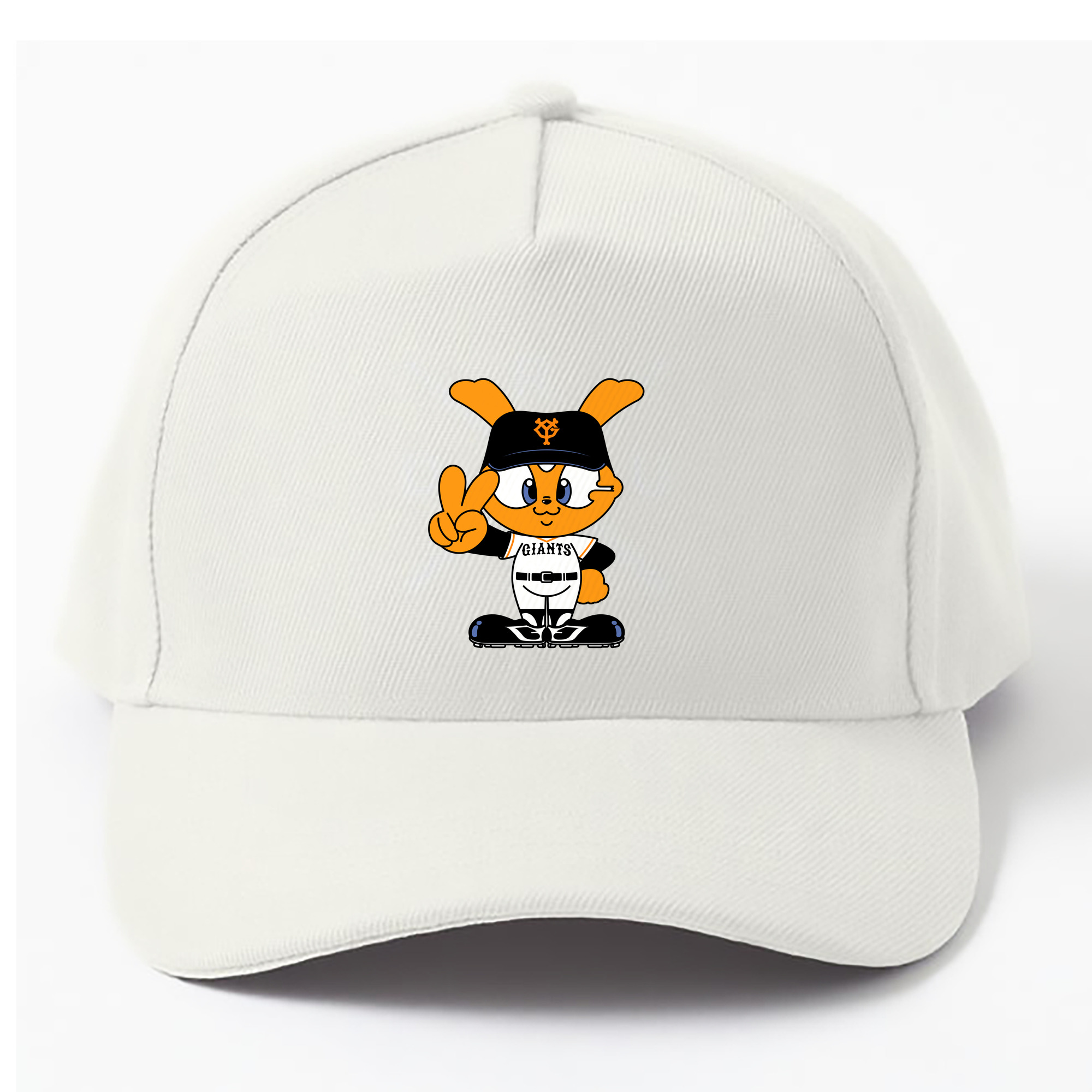 YOMIURI GIANTS MASCOT GIABBIT APPLICATION VICTORY Logo - ベースボールキャップ ・ 綿100％ ・ 男女兼用 ・ スポーツ 帽子 ・ 日常使い 散歩 アウトドア 旅行用