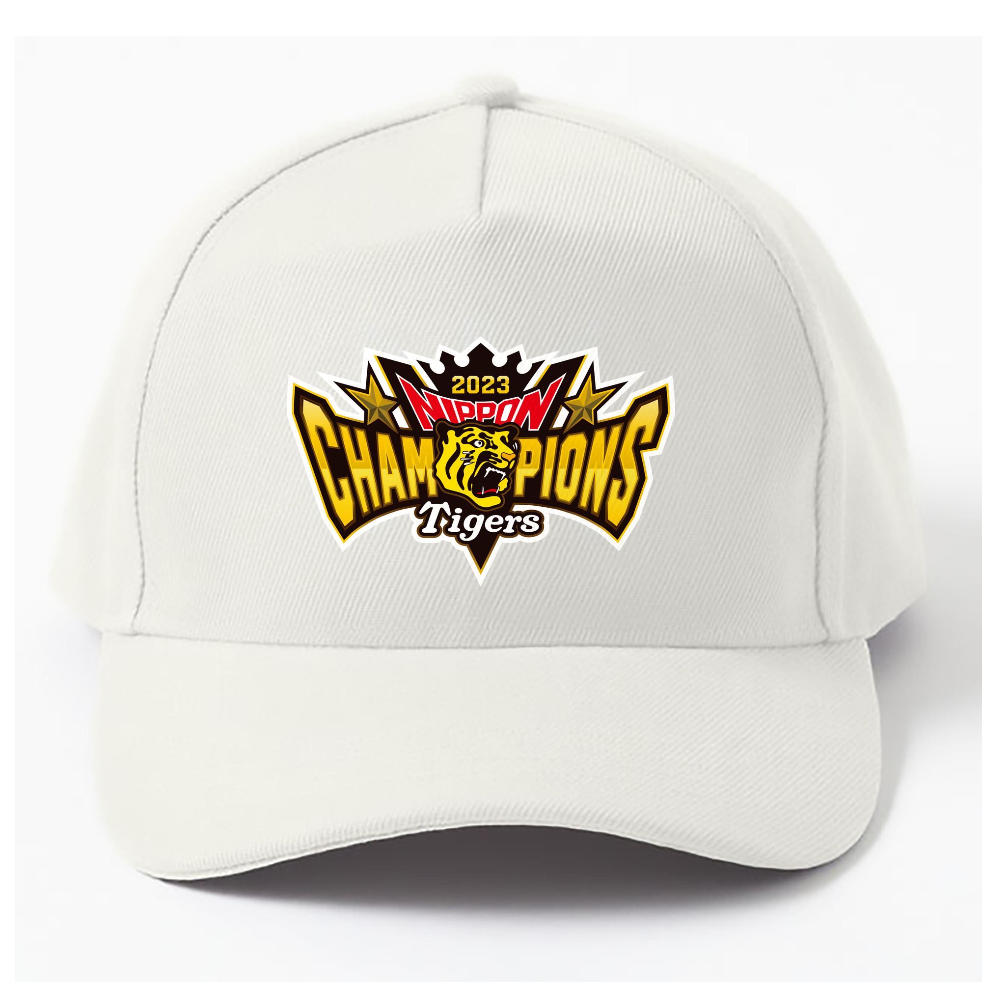 HANSHIN TIGERS 2023 NIPPON CHAMPIONS ORIGINAL EMBLEM APPLICATION BACKGROUND Logo - ベースボールキャップ ・ 綿100％ ・ 男女兼用 ・ スポーツ 帽子 ・ 日常使い 散歩 アウトドア 旅行用