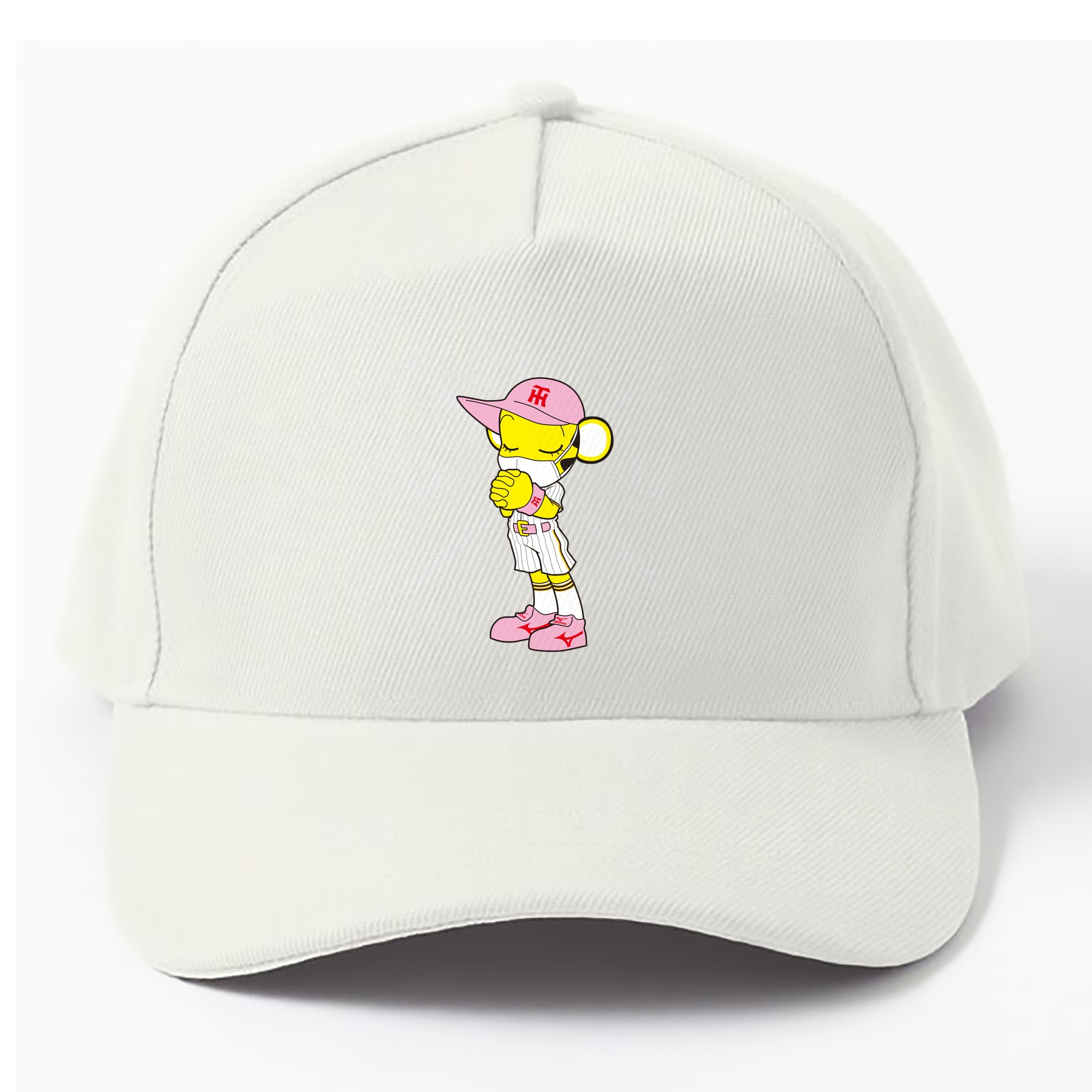 HANSHIN TIGERS MASCOT LUCKY 2010%27s LATER PRESENT APPLICATION MASK PRAY Logo - ベースボールキャップ ・ 綿100％ ・ 男女兼用 ・ スポーツ 帽子 ・ 日常使い 散歩 アウトドア 旅行用