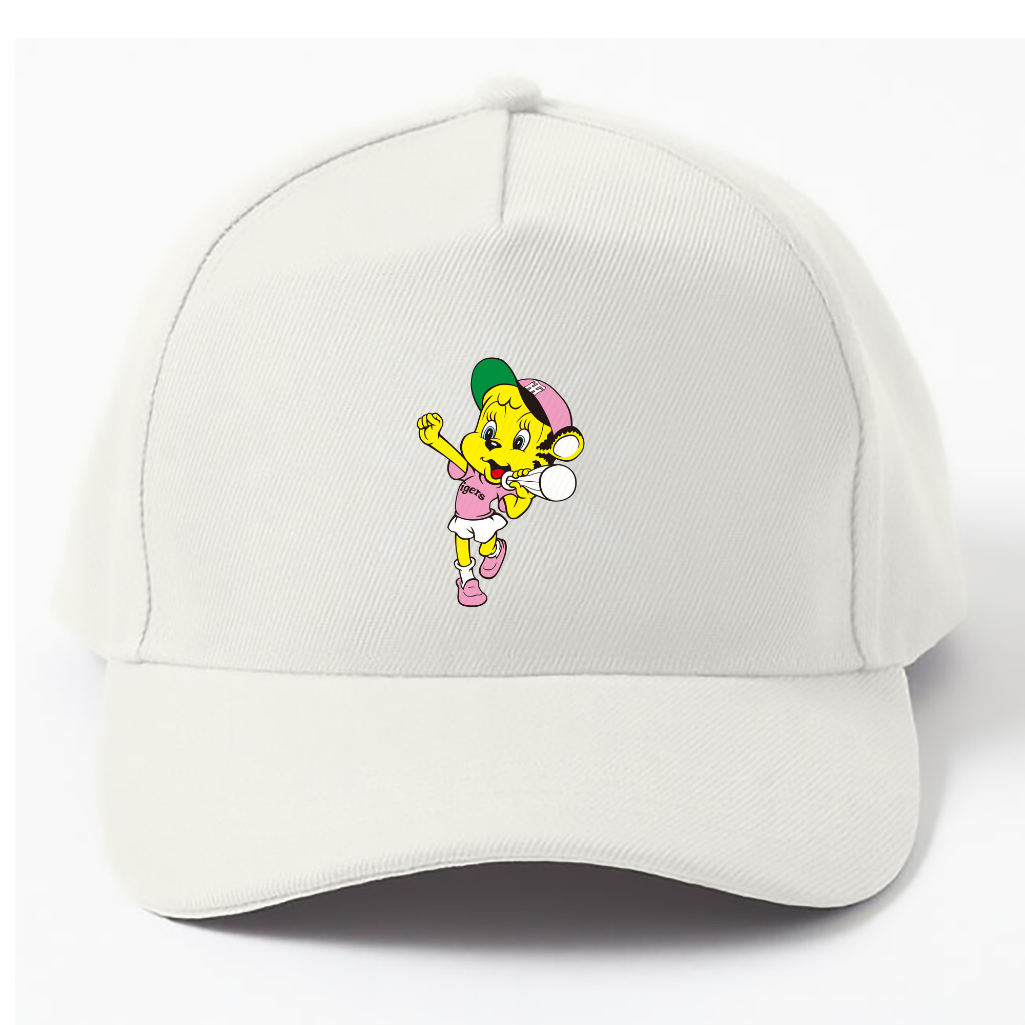 HANSHIN TIGERS MASCOT LUCKY OLD APPLICATION CHEERING BUGLE Logo - ベースボールキャップ ・ 綿100％ ・ 男女兼用 ・ スポーツ 帽子 ・ 日常使い 散歩 アウトドア 旅行用