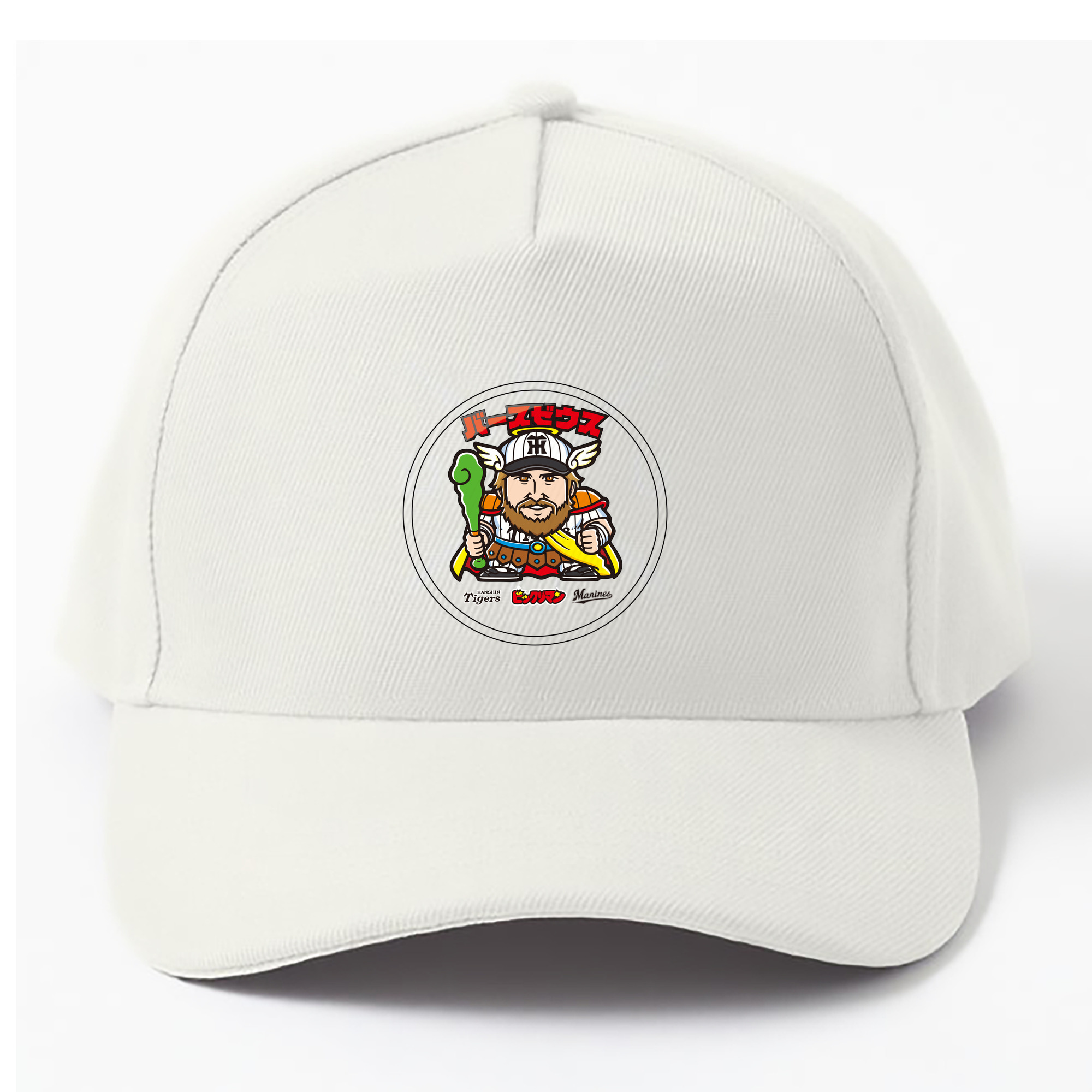 HANSHIN TIGERS BIKKURI-MAN OLD UNIFORM VERSION Logo - ベースボールキャップ ・ 綿100％ ・ 男女兼用 ・ スポーツ 帽子 ・ 日常使い 散歩 アウトドア 旅行用