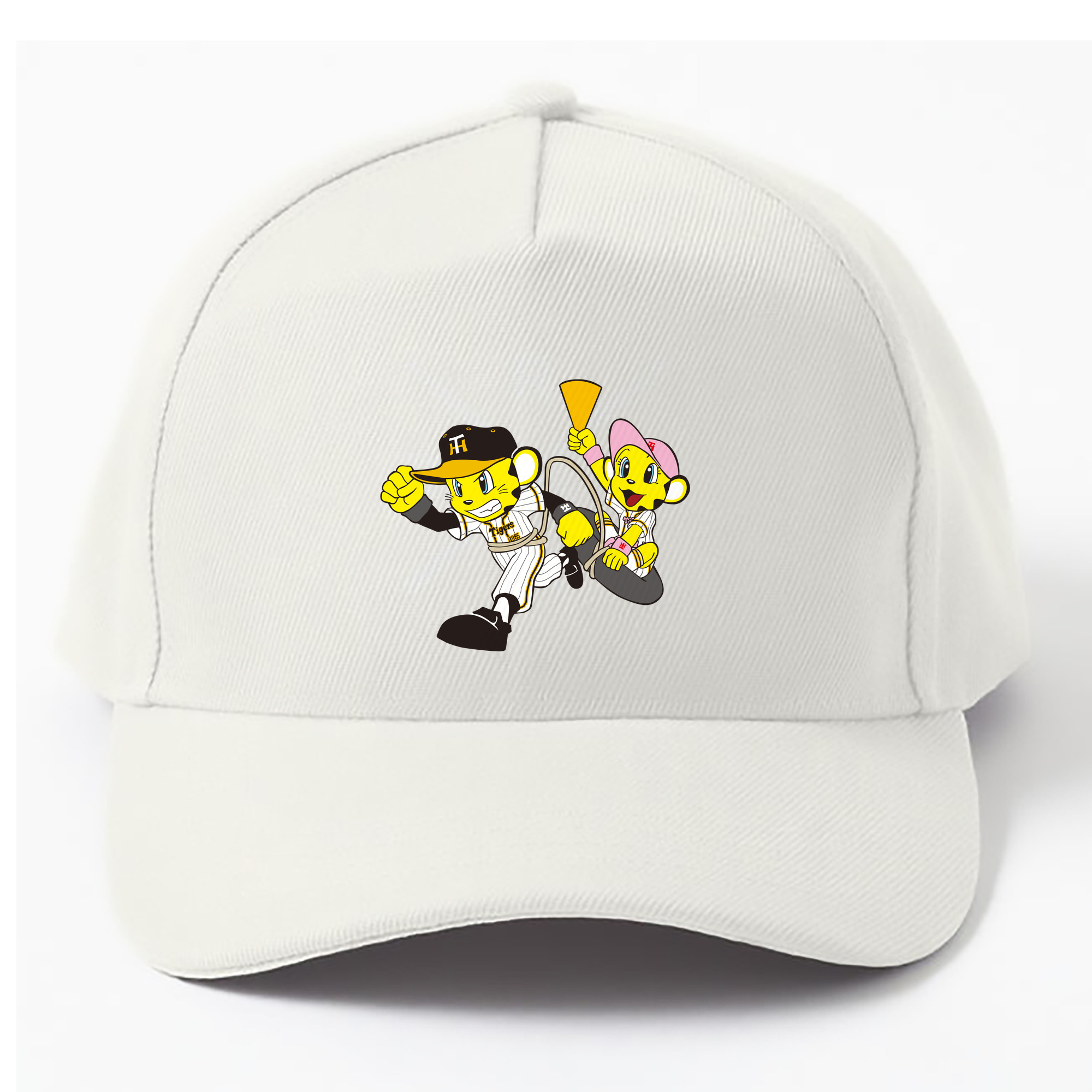 HANSHIN TIGERS MASCOT TO-LUCKY LUCKY APPLICATION RUNNING Logo - ベースボールキャップ ・ 綿100％ ・ 男女兼用 ・ スポーツ 帽子 ・ 日常使い 散歩 アウトドア 旅行用