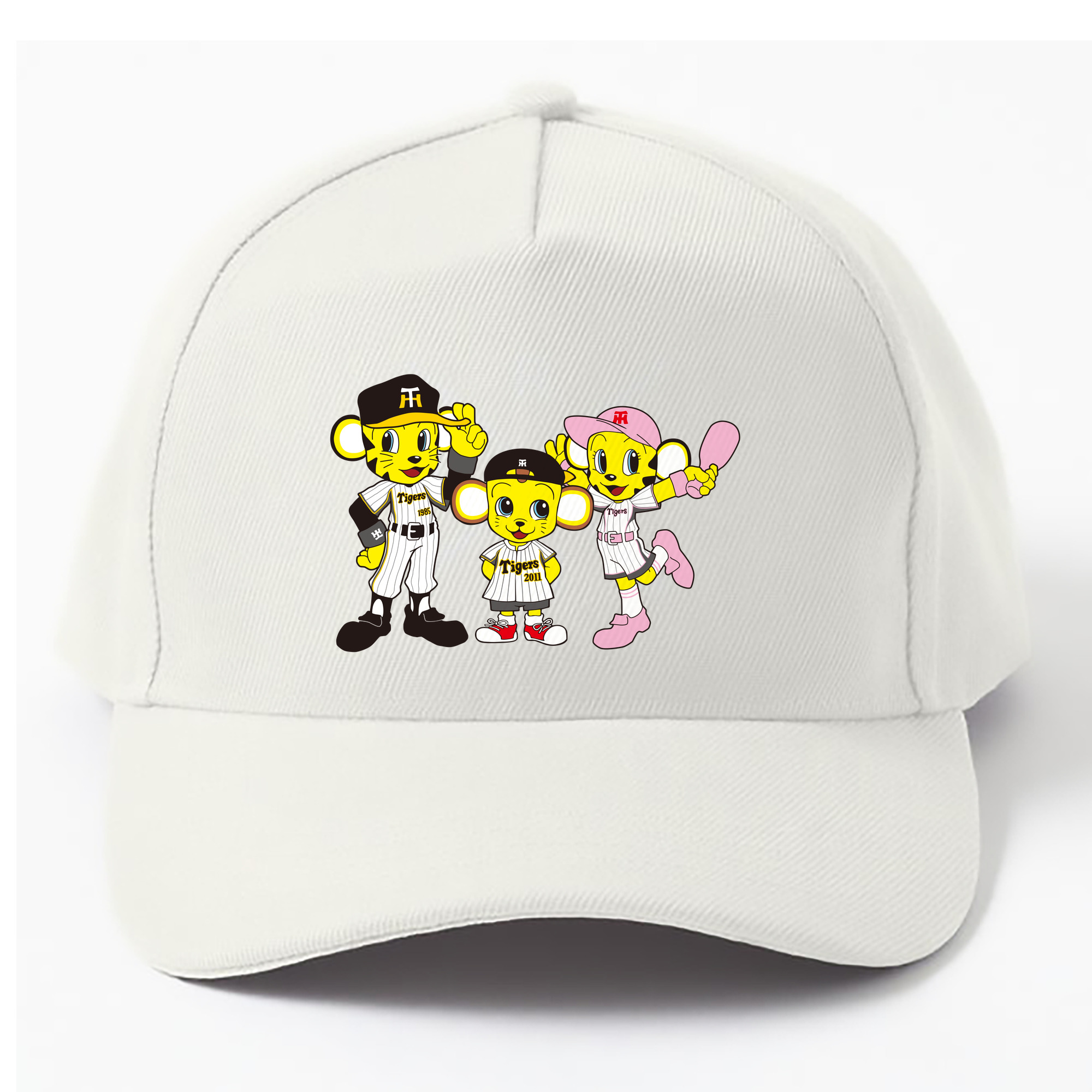 HANSHIN TIGERS MASCOT TO-LUCKY LUCKY KITA 2007 2011 Logo - ベースボールキャップ ・ 綿100％ ・ 男女兼用 ・ スポーツ 帽子 ・ 日常使い 散歩 アウトドア 旅行用