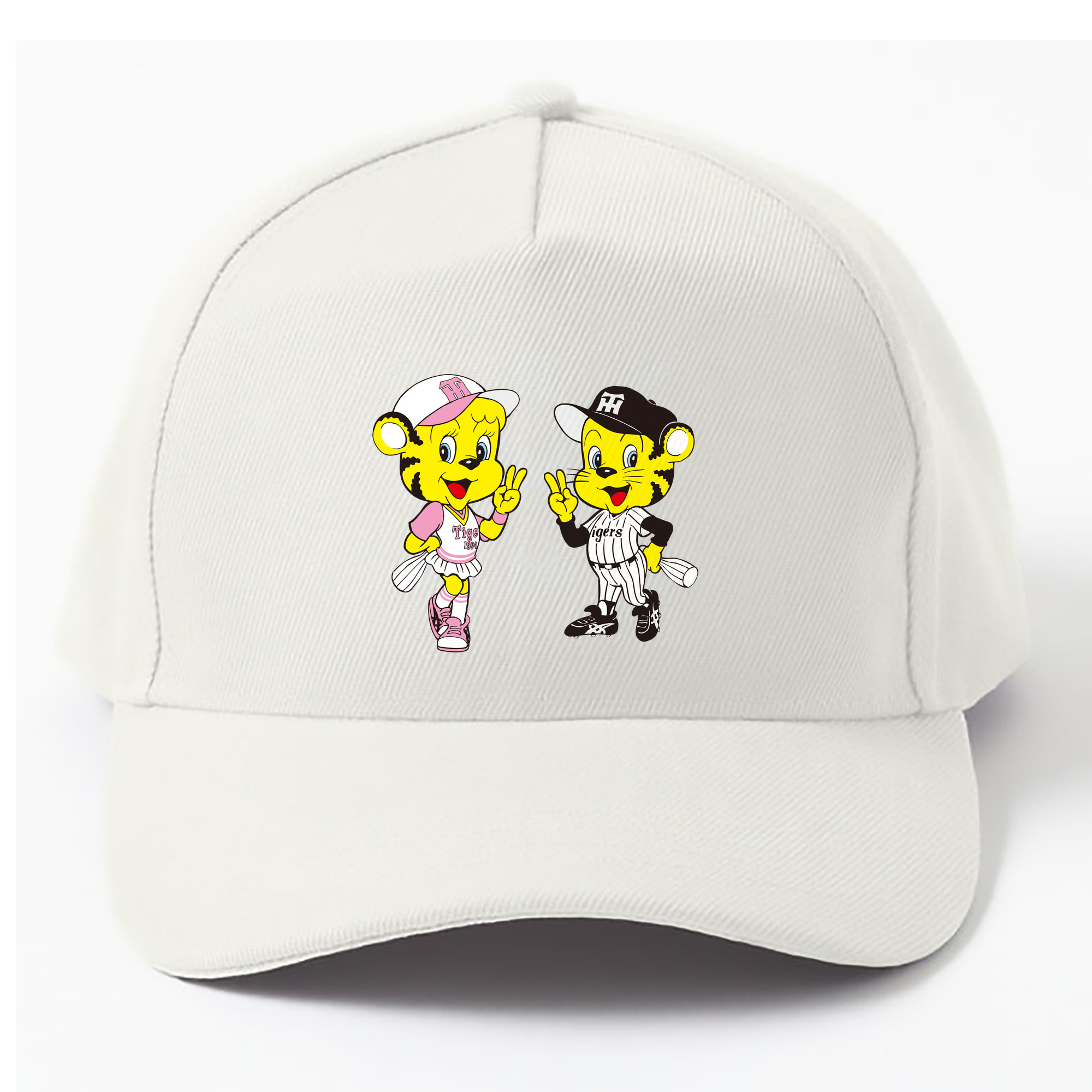 HANSHIN TIGERS MASCOT LUCKY TO-LUCKY OLD APPLICATION CHEERING BUGLE Logo - ベースボールキャップ ・ 綿100％ ・ 男女兼用 ・ スポーツ 帽子 ・ 日常使い 散歩 アウトドア 旅行用