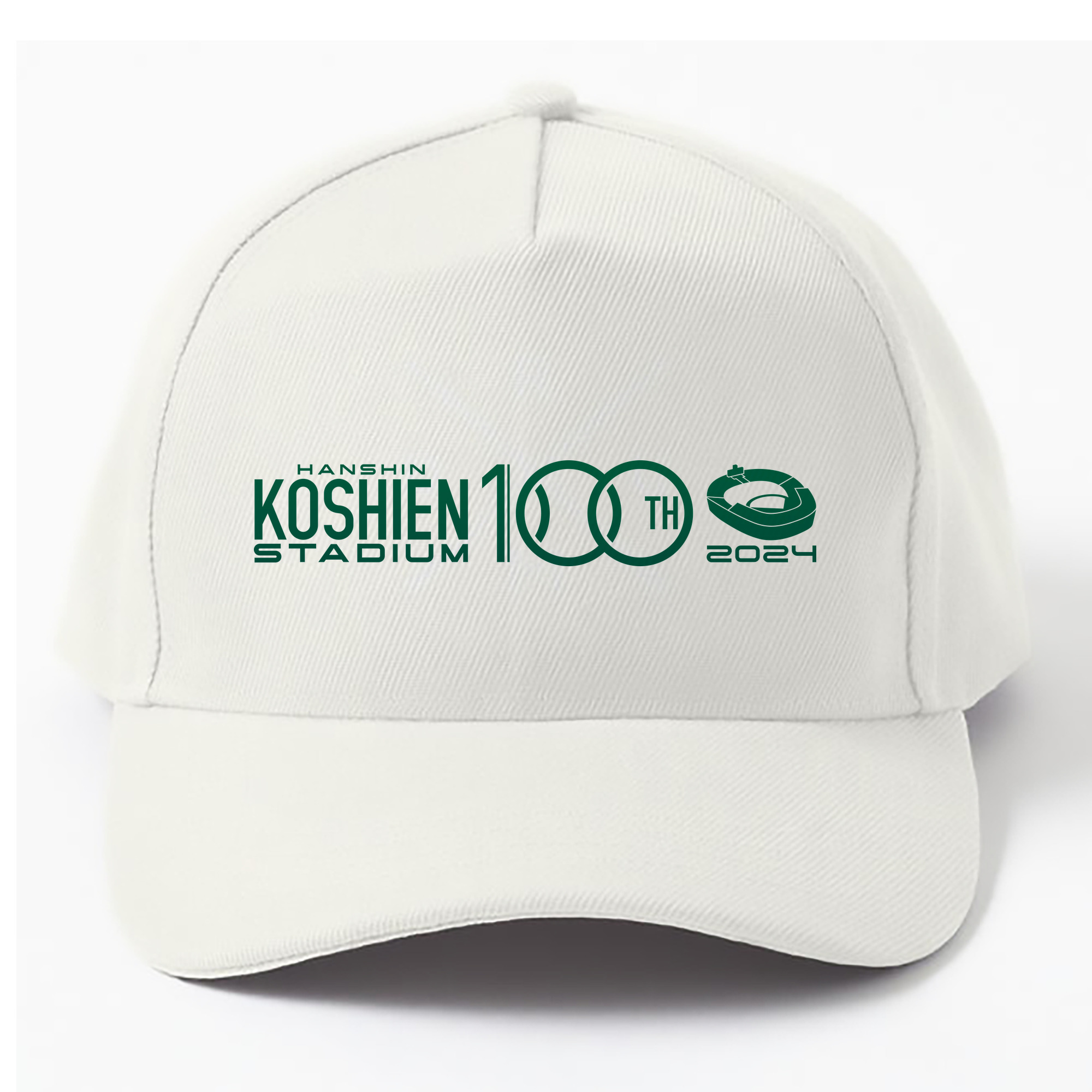 HANSHIN KOSHIEN STADIUM 100TH ANNIVERSARY EMBLEM 2024 Logo - ベースボールキャップ ・ 綿100％ ・ 男女兼用 ・ スポーツ 帽子 ・ 日常使い 散歩 アウトドア 旅行用