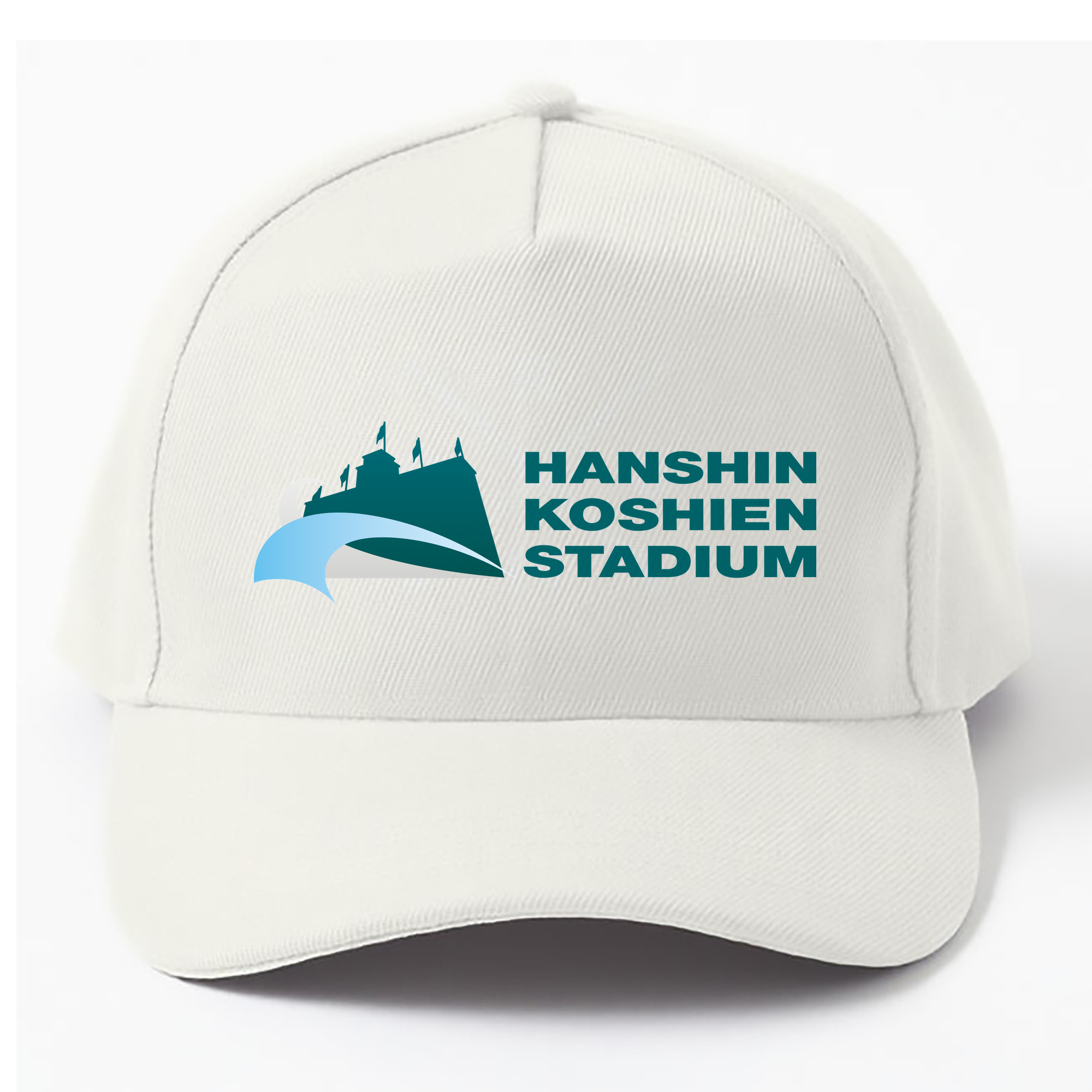 HANSHIN KOSHIEN STADIUM ENGLISH VERTICAL TYPE Logo - ベースボールキャップ ・ 綿100％ ・ 男女兼用 ・ スポーツ 帽子 ・ 日常使い 散歩 アウトドア 旅行用