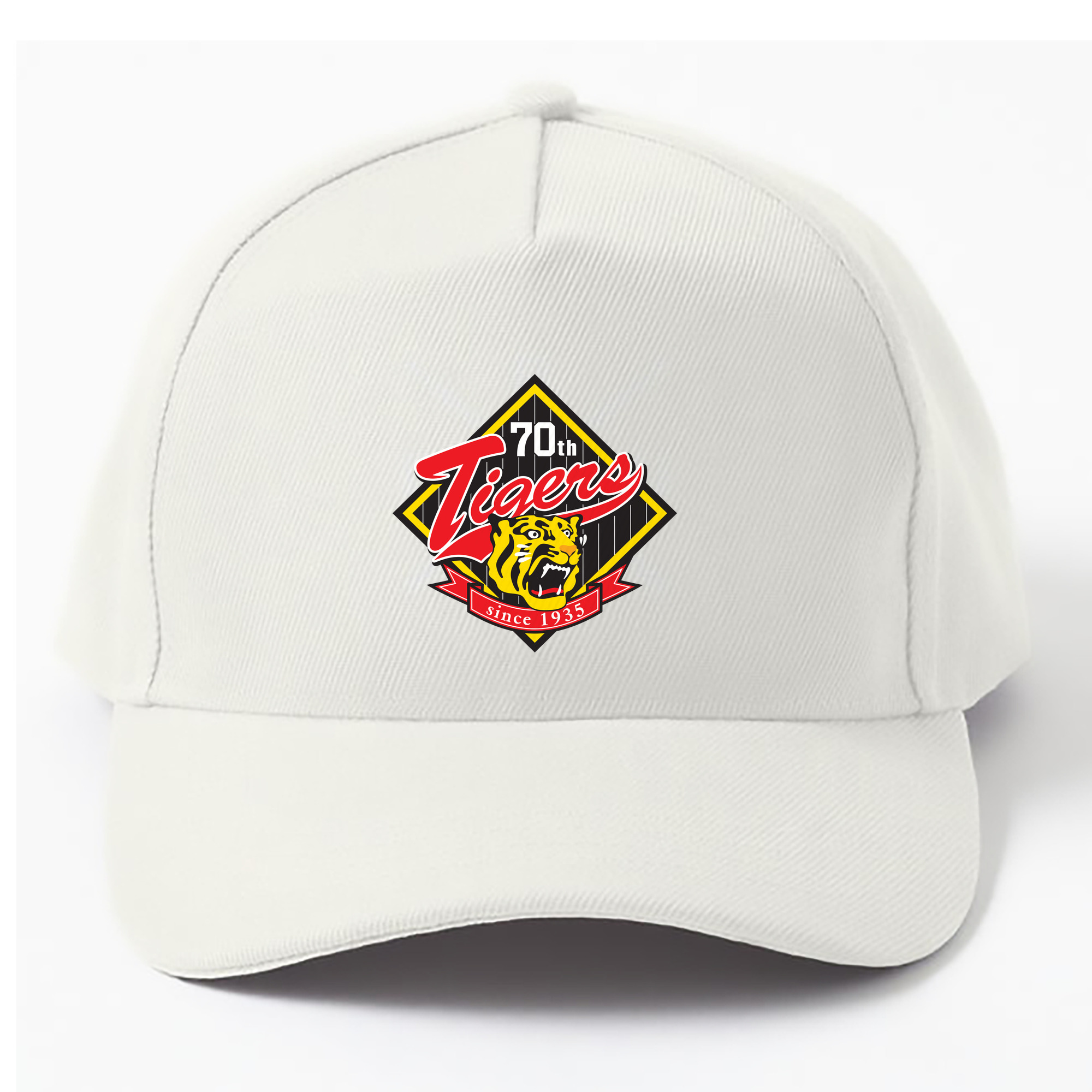 HANSHIN TIGERS 70TH ANNIVERSARY Logo - ベースボールキャップ ・ 綿100％ ・ 男女兼用 ・ スポーツ 帽子 ・ 日常使い 散歩 アウトドア 旅行用