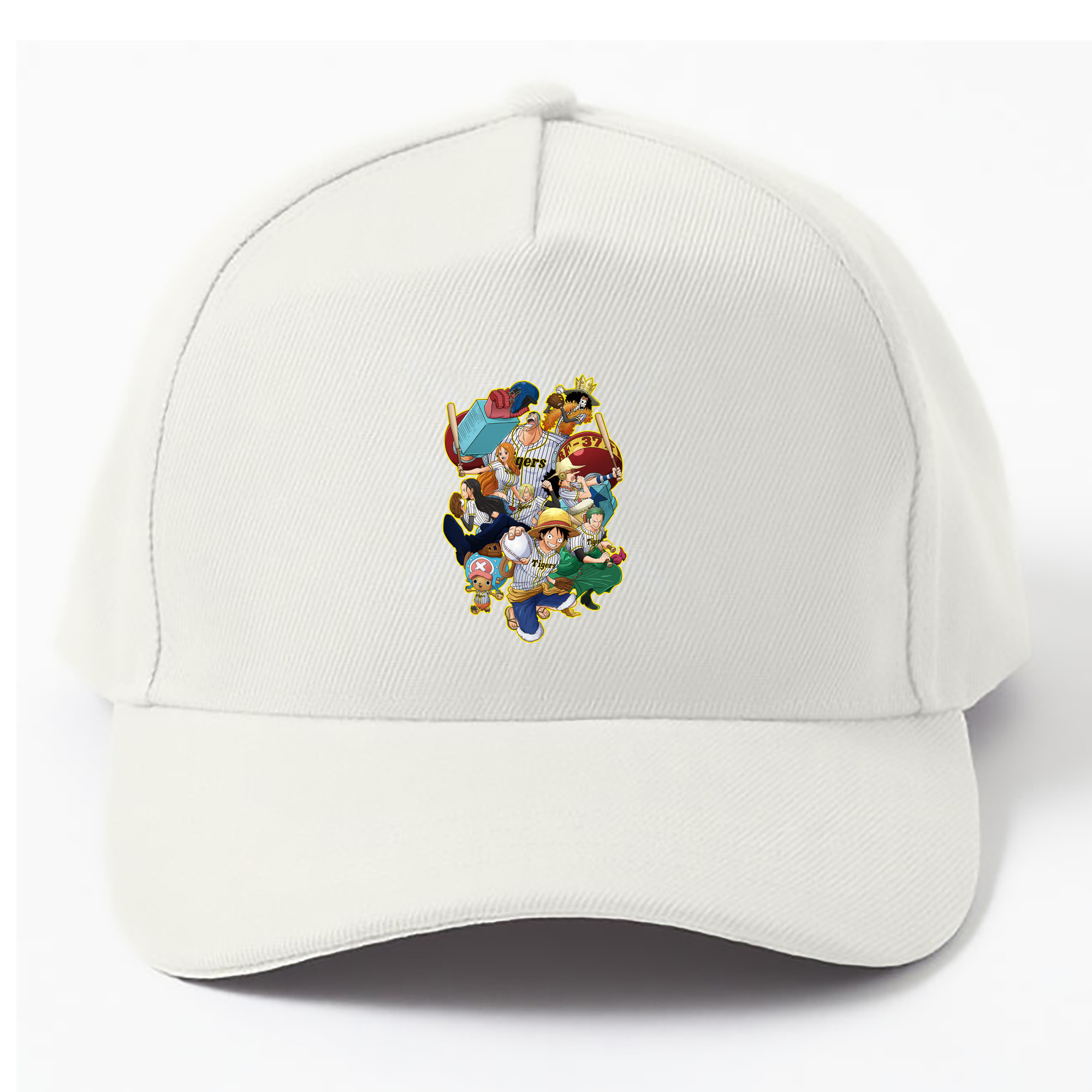 HANSHIN TIGERS ONE PIECE CHARACTERS Logo - ベースボールキャップ ・ 綿100％ ・ 男女兼用 ・ スポーツ 帽子 ・ 日常使い 散歩 アウトドア 旅行用