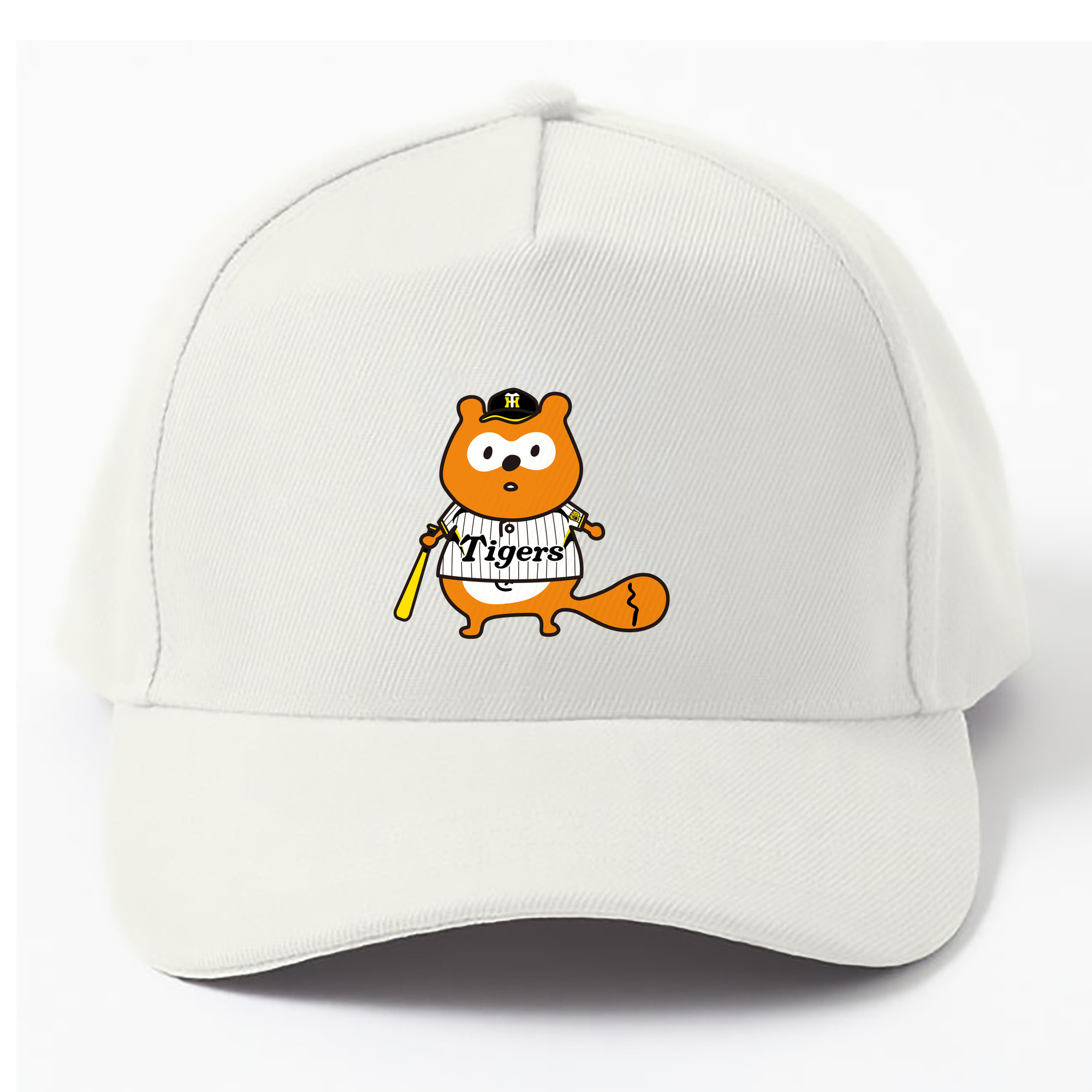 HANSHIN TIGERS PONTA Logo - ベースボールキャップ ・ 綿100％ ・ 男女兼用 ・ スポーツ 帽子 ・ 日常使い 散歩 アウトドア 旅行用
