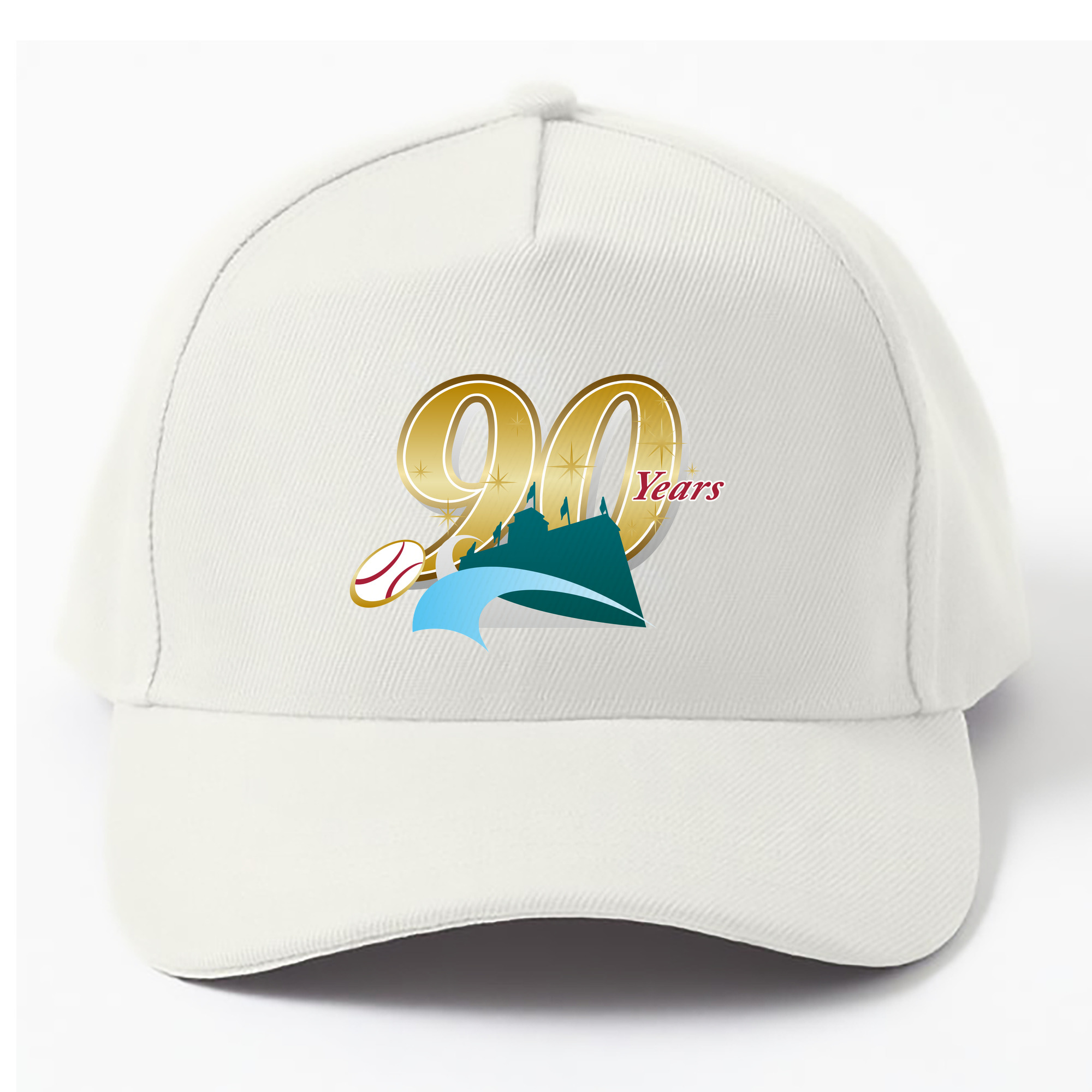 HANSHIN TIGERS 90TH ANNIVERSARY SYMBOL Logo - ベースボールキャップ ・ 綿100％ ・ 男女兼用 ・ スポーツ 帽子 ・ 日常使い 散歩 アウトドア 旅行用