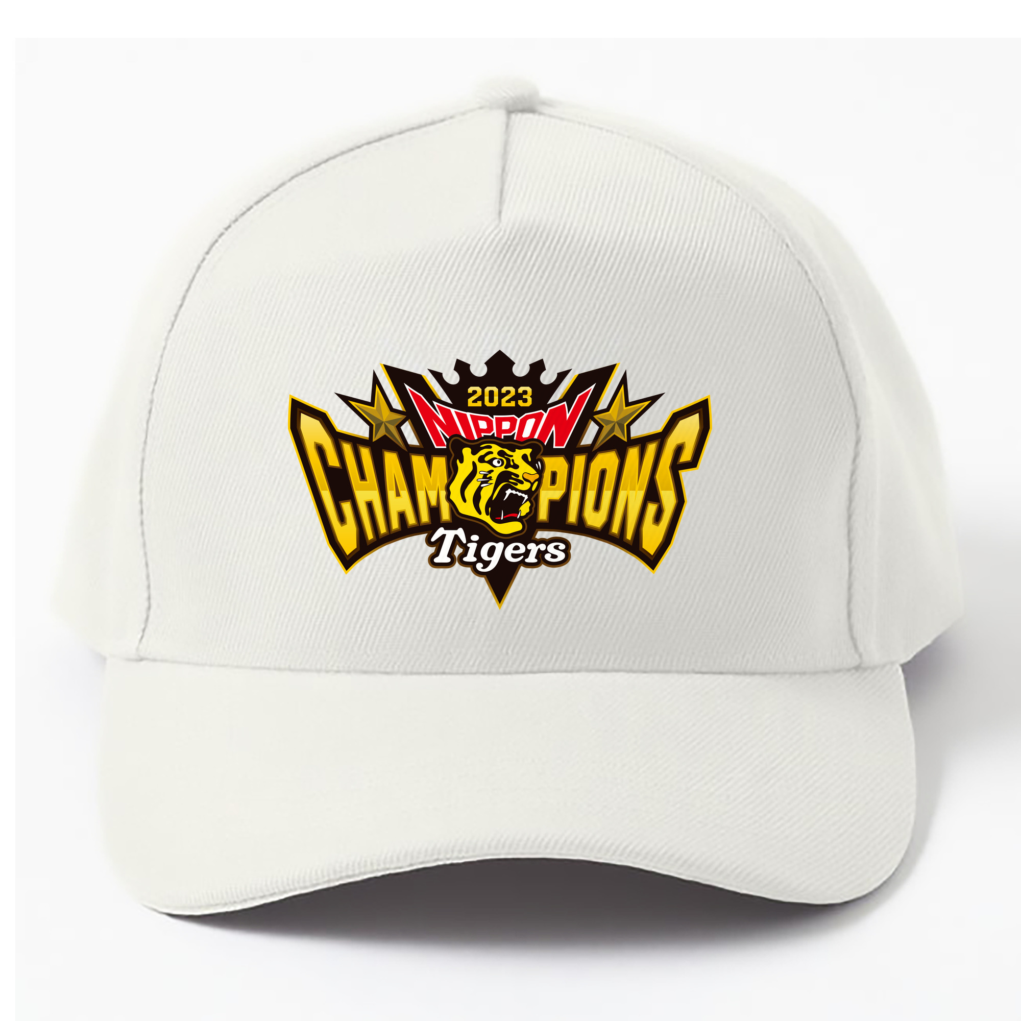HANSHIN TIGERS 2023 NIPPON CHAMPIONS EMBLEM Logo - ベースボールキャップ ・ 綿100％ ・ 男女兼用 ・ スポーツ 帽子 ・ 日常使い 散歩 アウトドア 旅行用