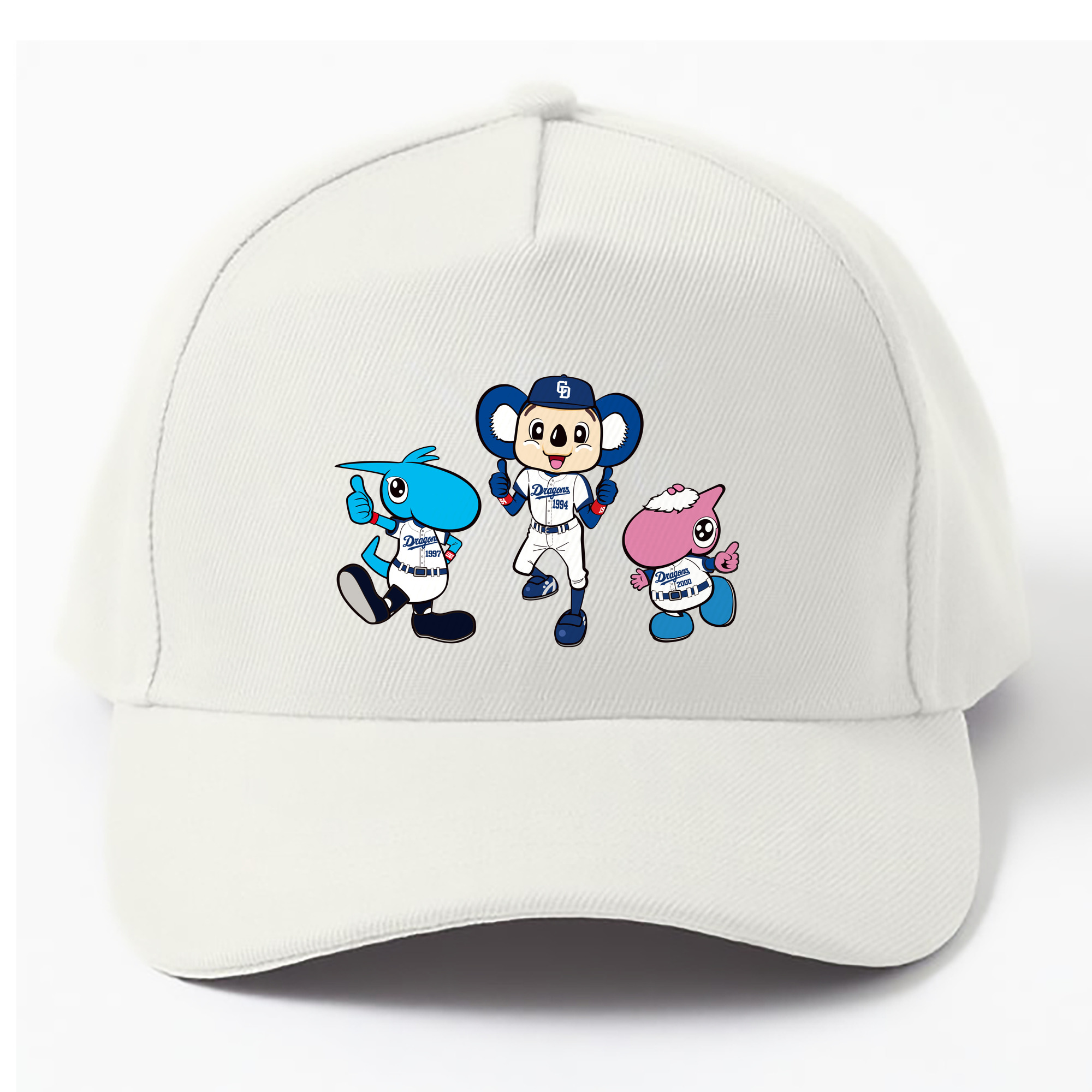 CHUNICHI DRAGONS MASCOT SHAOLON DOALA PAOLON APPLICATION Logo - ベースボールキャップ ・ 綿100％ ・ 男女兼用 ・ スポーツ 帽子 ・ 日常使い 散歩 アウトドア 旅行用