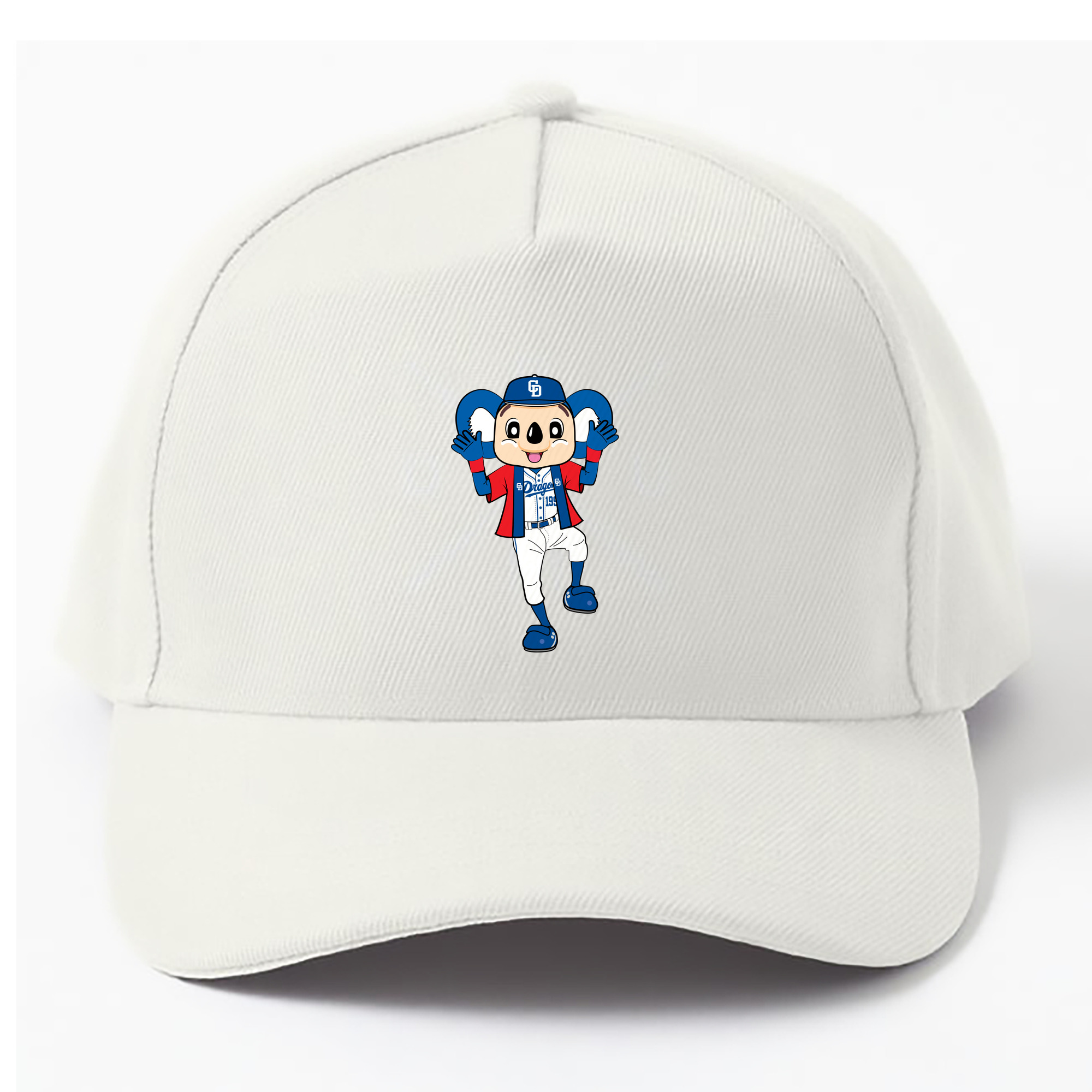 CHUNICHI DRAGONS MASCOT DOALA HOME UNIFORM 2018 APPLICATION HAORI Logo - ベースボールキャップ ・ 綿100％ ・ 男女兼用 ・ スポーツ 帽子 ・ 日常使い 散歩 アウトドア 旅行用