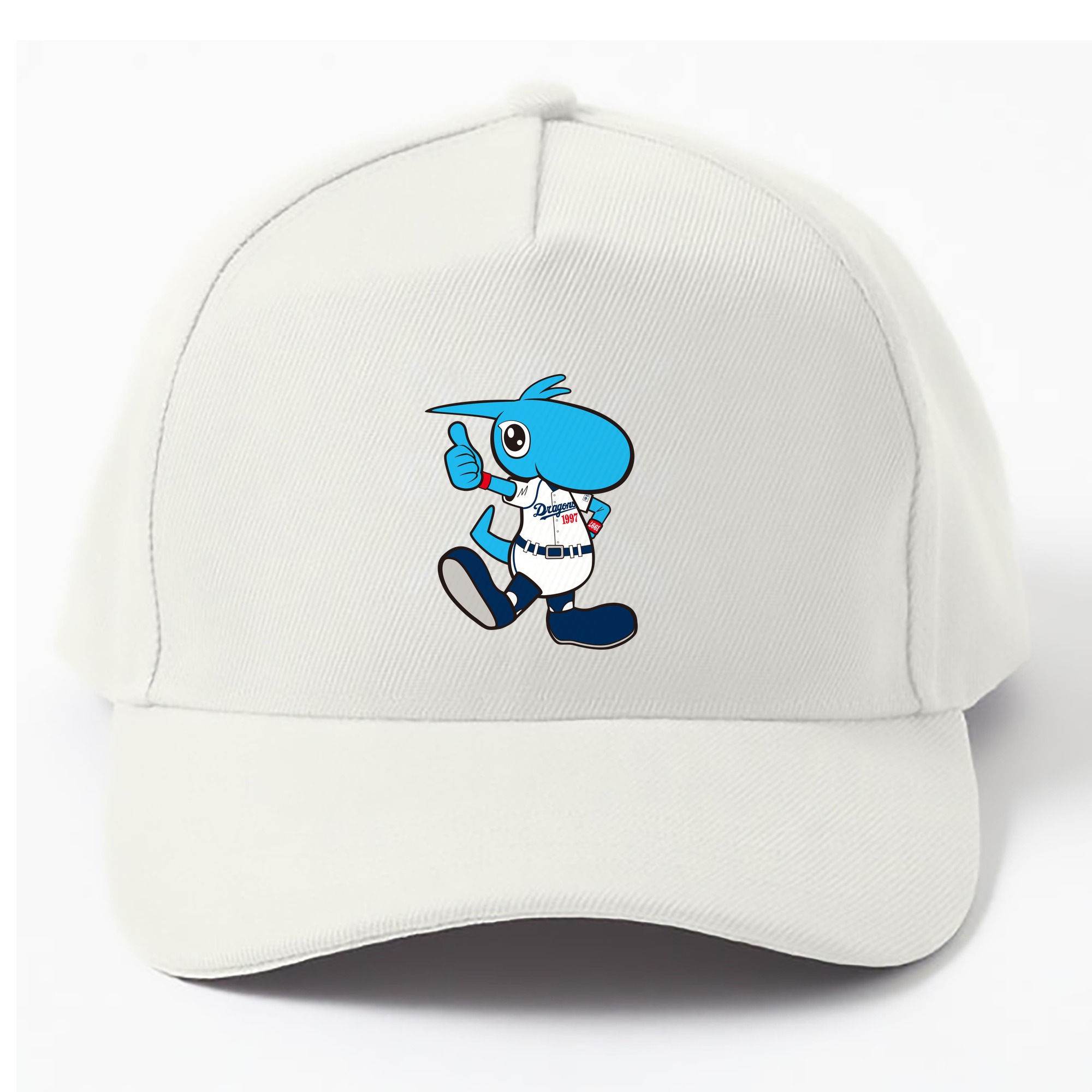 CHUNICHI DRAGONS MASCOT SHAOLON 2012 2013 HOME UNIFORM APPLICATION THUMS UP Logo - ベースボールキャップ ・ 綿100％ ・ 男女兼用 ・ スポーツ 帽子 ・ 日常使い 散歩 アウトドア 旅行用