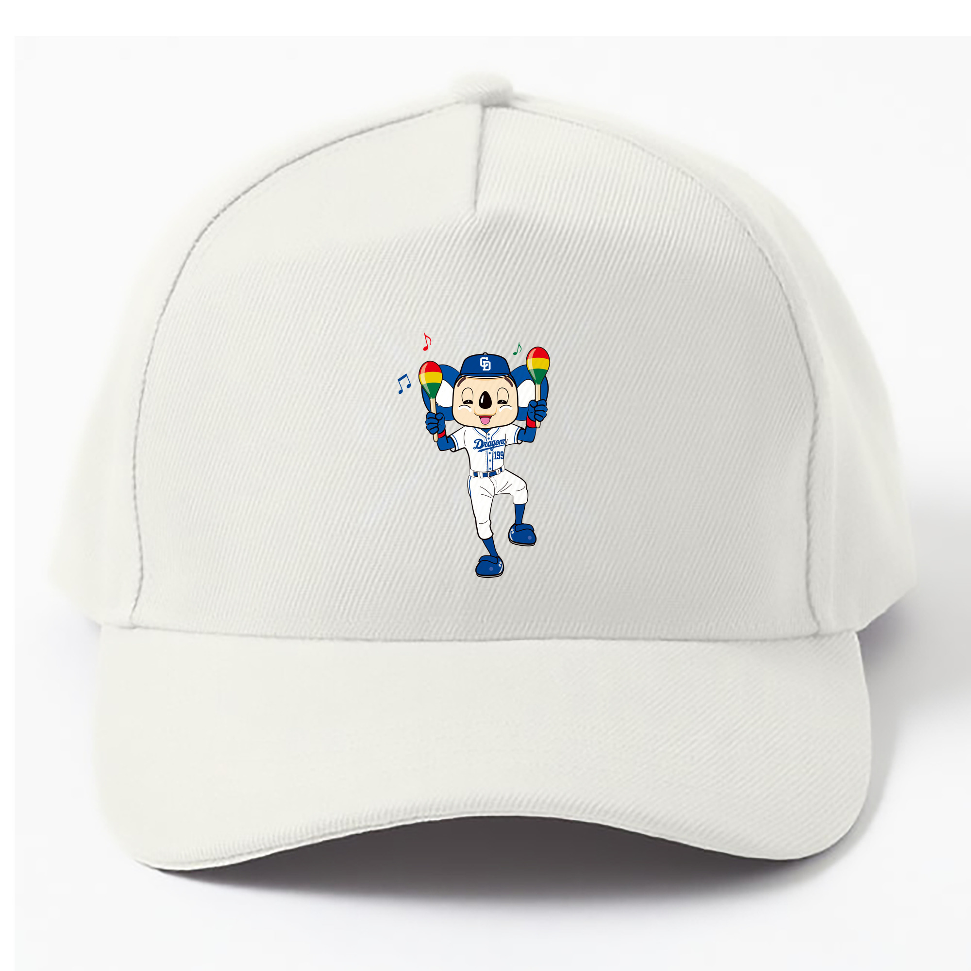 CHUNICHI DRAGONS MASCOT DOALA HOME UNIFORM 2018 APPLICATION GRABBING TOOL DANCE Logo - ベースボールキャップ ・ 綿100％ ・ 男女兼用 ・ スポーツ 帽子 ・ 日常使い 散歩 アウトドア 旅行用