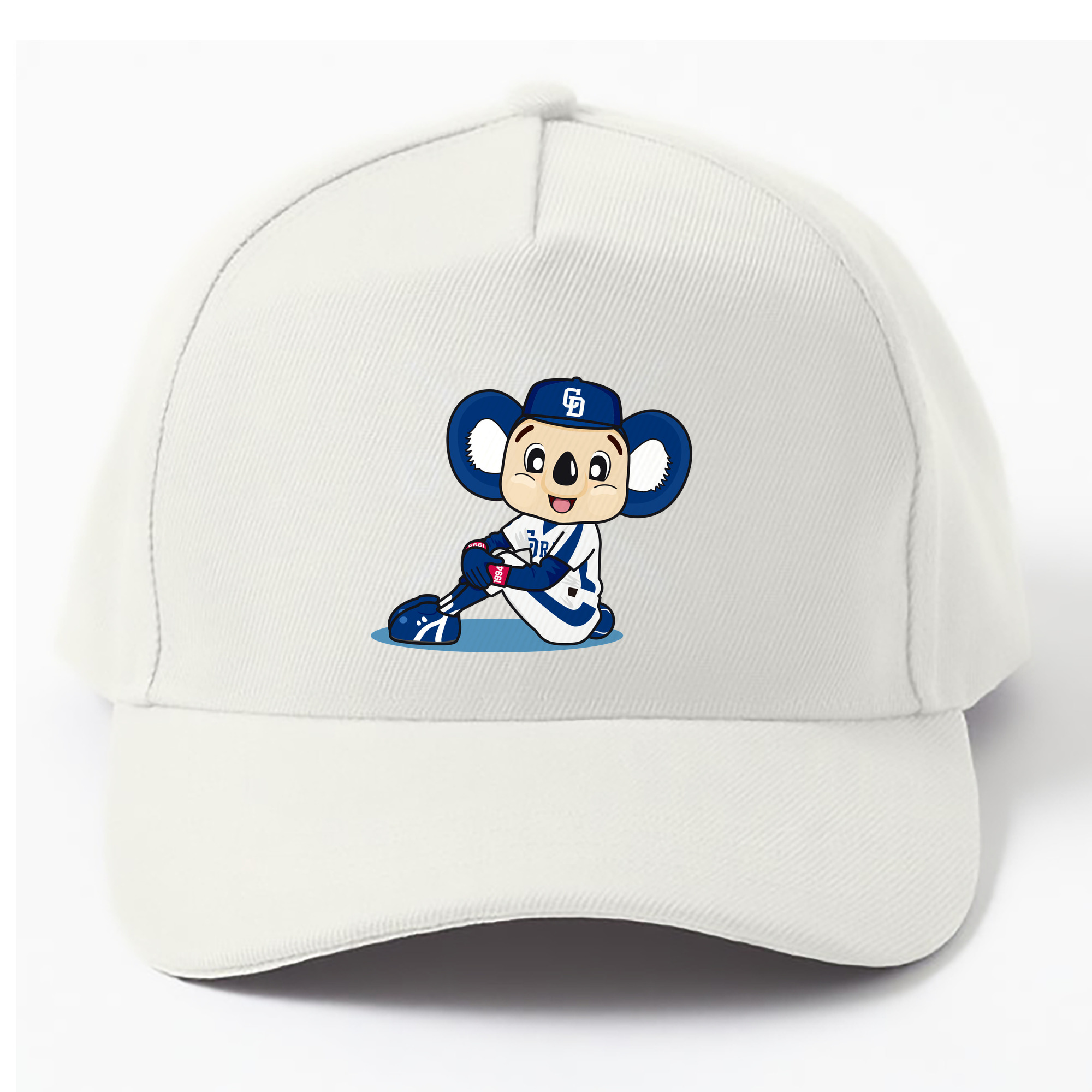 CHUNICHI DRAGONS MASCOT DOALA HOME UNIFORM 2004 2011 APPLICATION SEAT DOWN Logo - ベースボールキャップ ・ 綿100％ ・ 男女兼用 ・ スポーツ 帽子 ・ 日常使い 散歩 アウトドア 旅行用