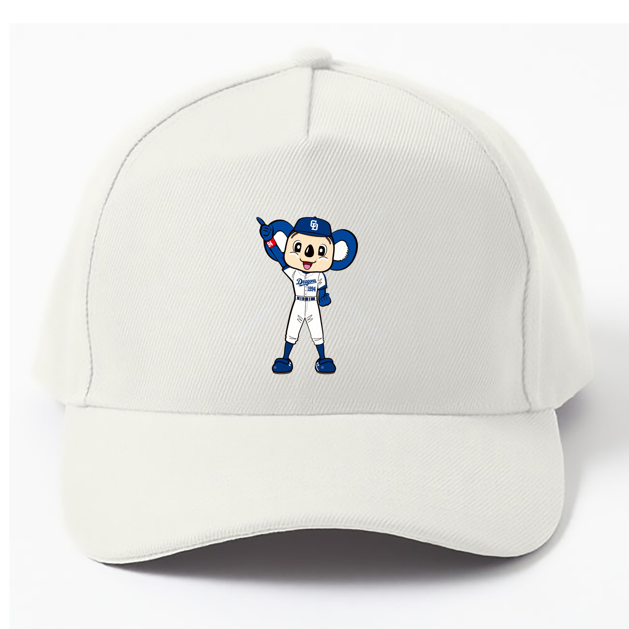 CHUNICHI DRAGONS MASCOT DOALA 2017 2018 HOME UNIFORM APPLICATION INDICATION Logo - ベースボールキャップ ・ 綿100％ ・ 男女兼用 ・ スポーツ 帽子 ・ 日常使い 散歩 アウトドア 旅行用