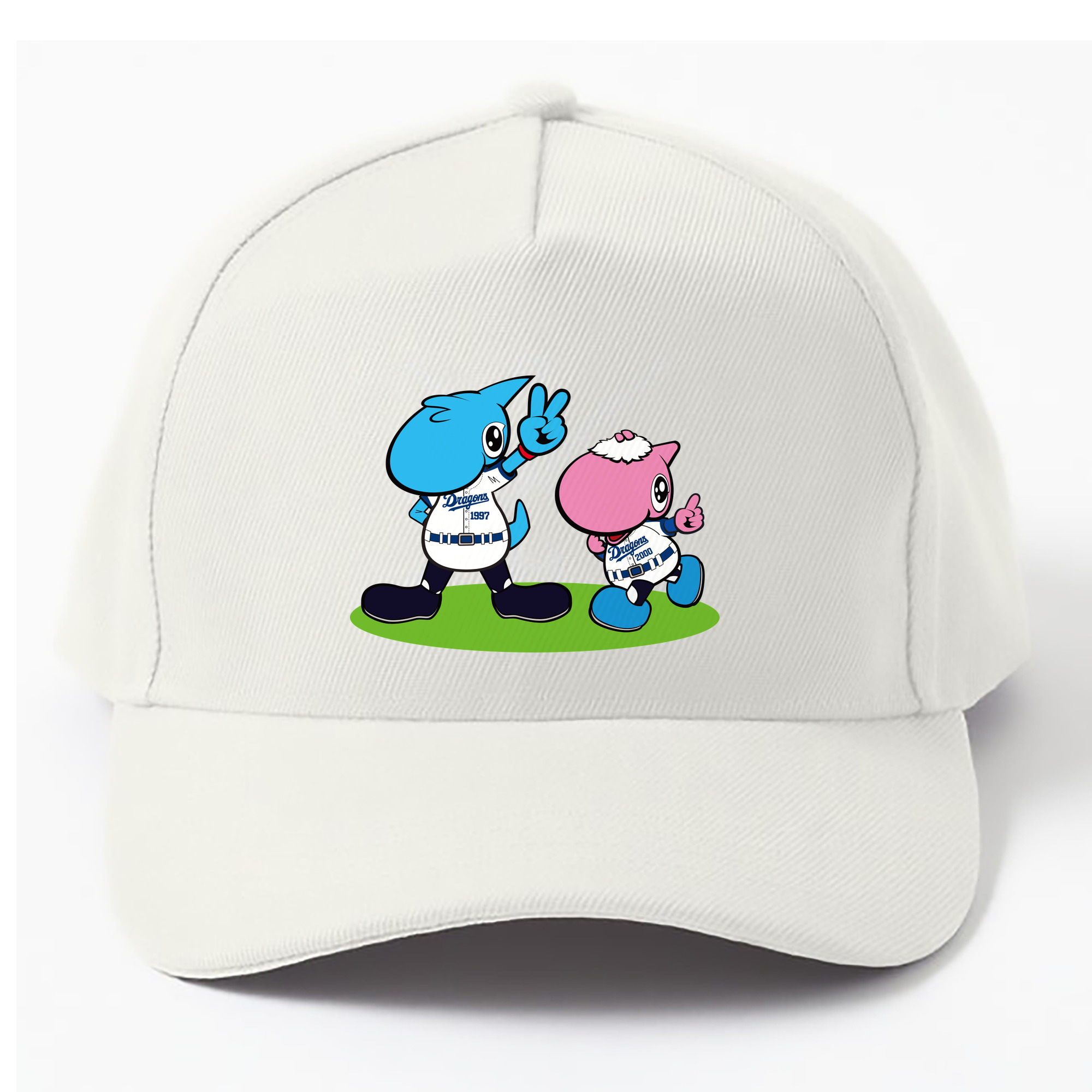CHUNICHI DRAGONS Mascot Paolon And Shaolon - ベースボールキャップ ・ 綿100％ ・ 男女兼用 ・ スポーツ 帽子 ・ 日常使い 散歩 アウトドア 旅行用