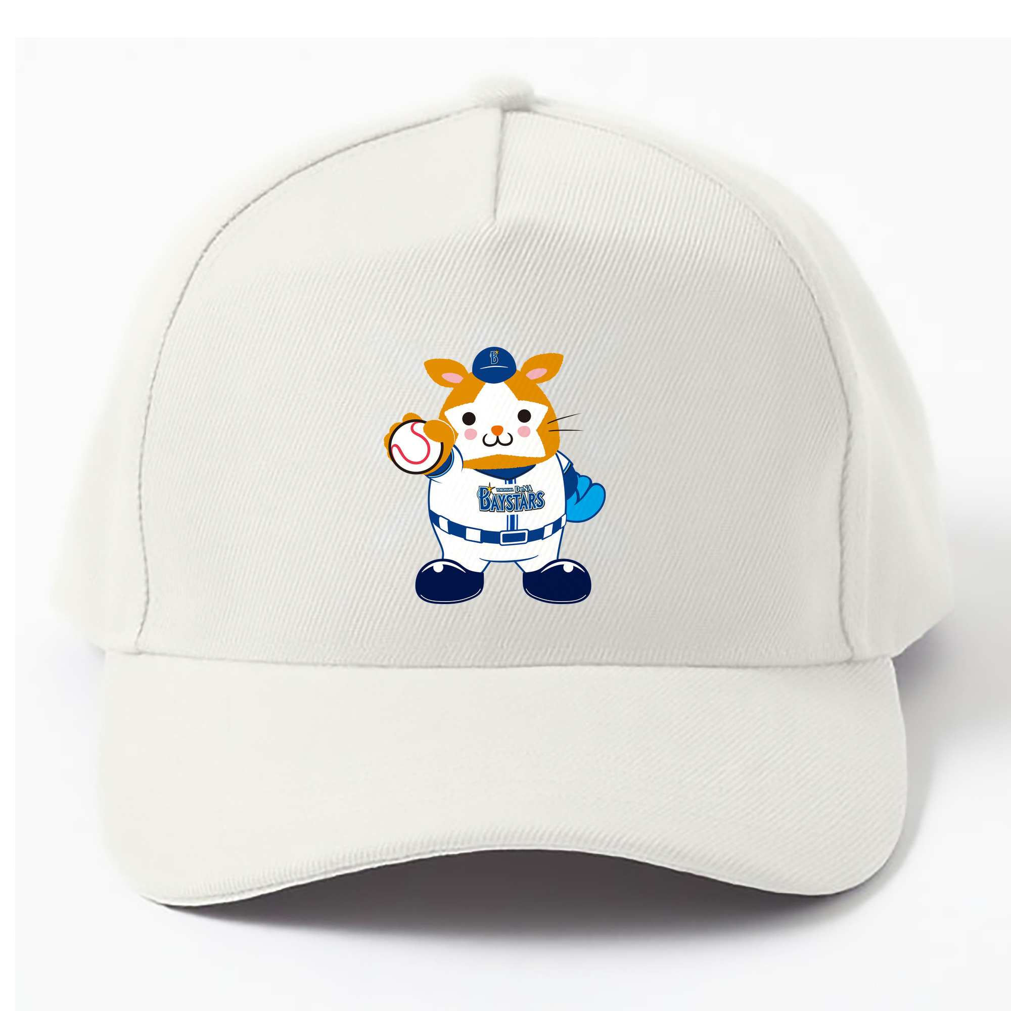 YOKOHAMA DeNA BAYSTARS MASCOT DB.STARMAN 2023 HOME UNIFORM APPLICATION GLOVE AND BALL Logo - ベースボールキャップ ・ 綿100％ ・ 男女兼用 ・ スポーツ 帽子 ・ 日常使い 散歩 アウトドア 旅行用