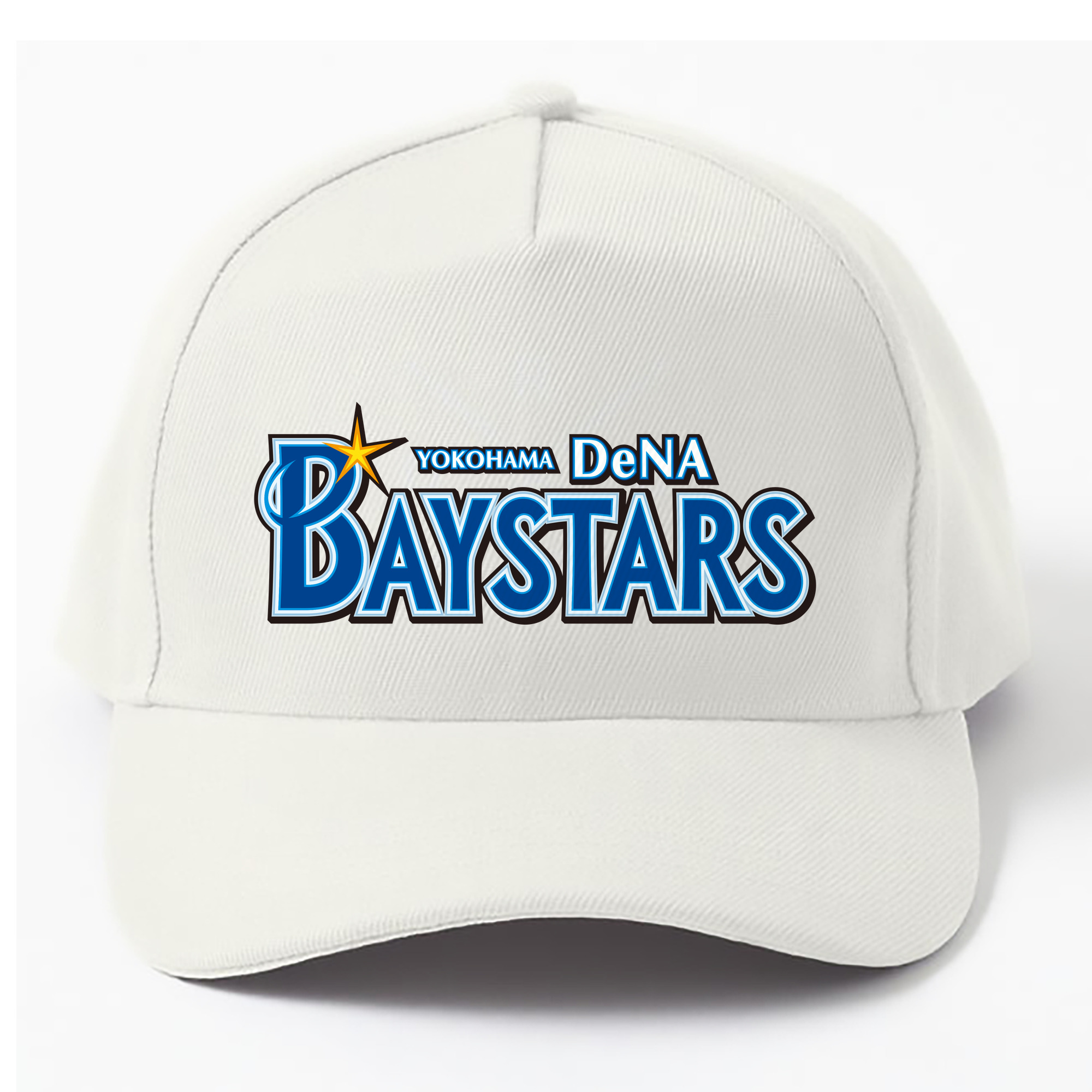 YOKOHAMA DeNA BAYSTARS WORDMARK Logo - ベースボールキャップ ・ 綿100％ ・ 男女兼用 ・ スポーツ 帽子 ・ 日常使い 散歩 アウトドア 旅行用