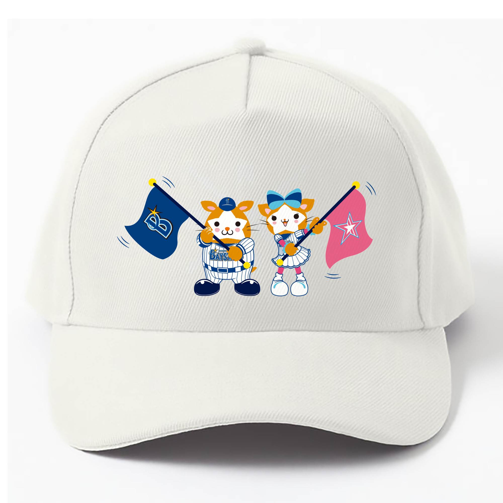 YOKOHAMA DeNA BAYSTARS MASCOTS Logo - ベースボールキャップ ・ 綿100％ ・ 男女兼用 ・ スポーツ 帽子 ・ 日常使い 散歩 アウトドア 旅行用