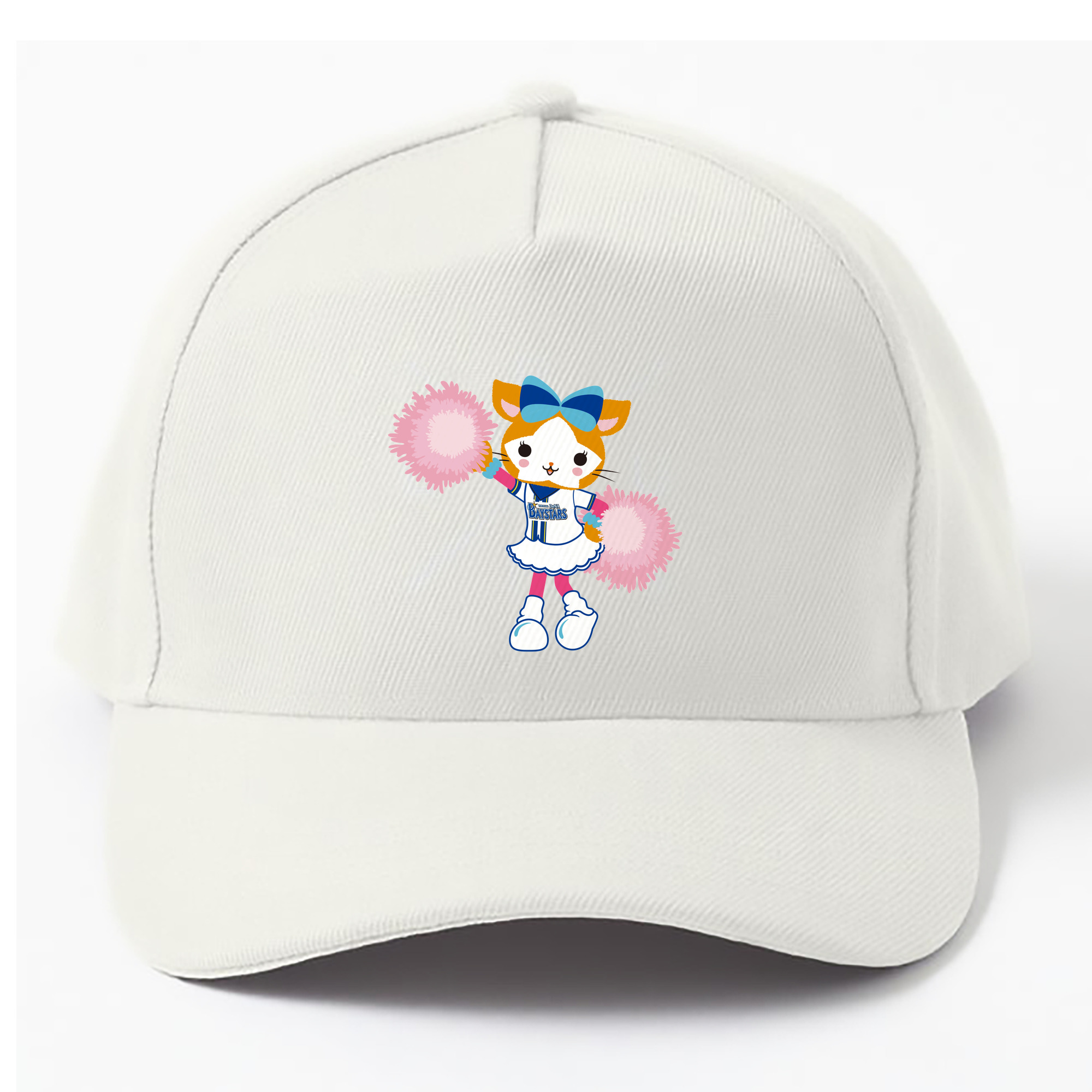 YOKOHAMA DeNA BAYSTARS MASCOT DB.KIRARA 2025 HOME UNIFORM APPLICATION CHEERING HAIR Logo - ベースボールキャップ ・ 綿100％ ・ 男女兼用 ・ スポーツ 帽子 ・ 日常使い 散歩 アウトドア 旅行用