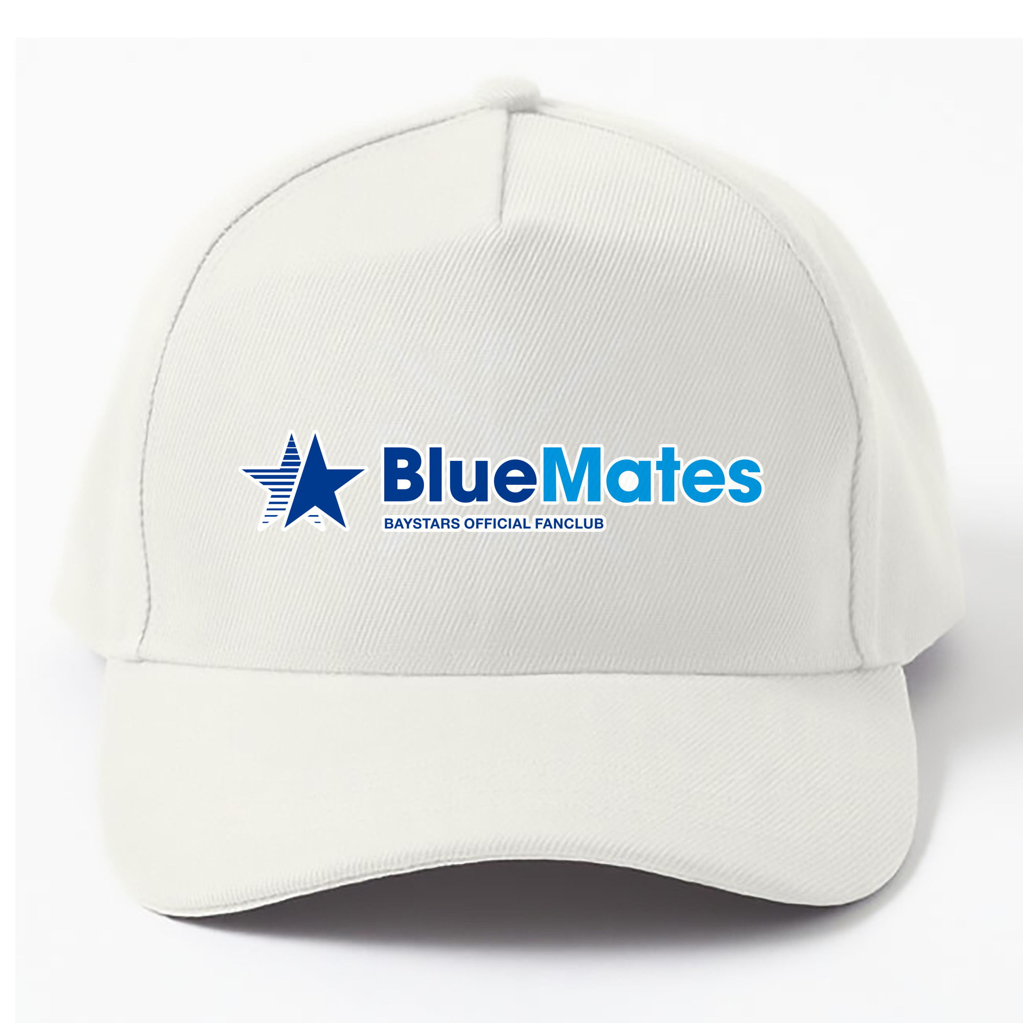 YOKOHAMA DeNA BAYSTARS FANCLUB BLUE MATES APPLICATION VERTICAL TYPE Logo - ベースボールキャップ ・ 綿100％ ・ 男女兼用 ・ スポーツ 帽子 ・ 日常使い 散歩 アウトドア 旅行用